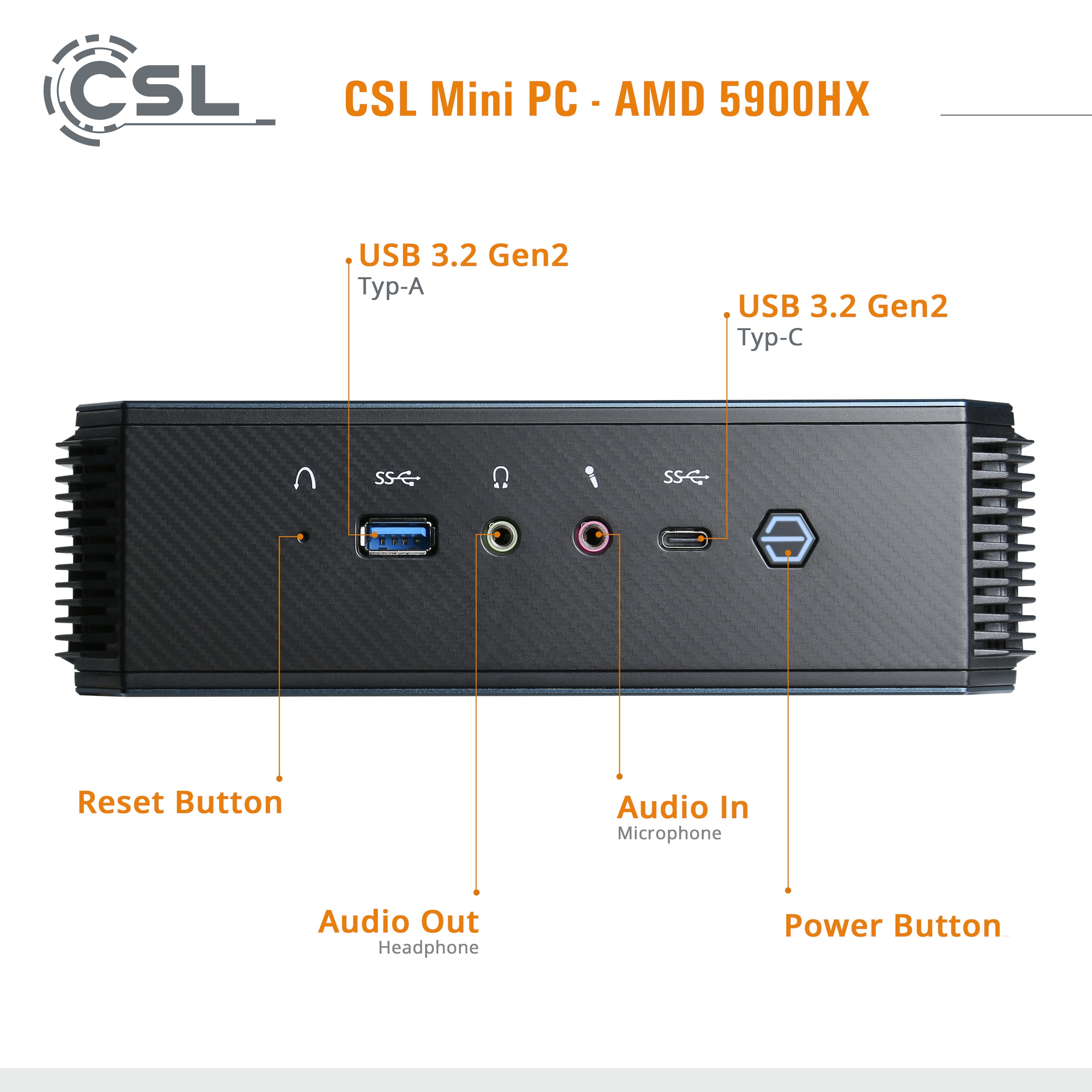 CSL Gaming-PC »AMD 5900HX / 32GB / 1000 GB M.2 SSD / Windo 11 Pro«