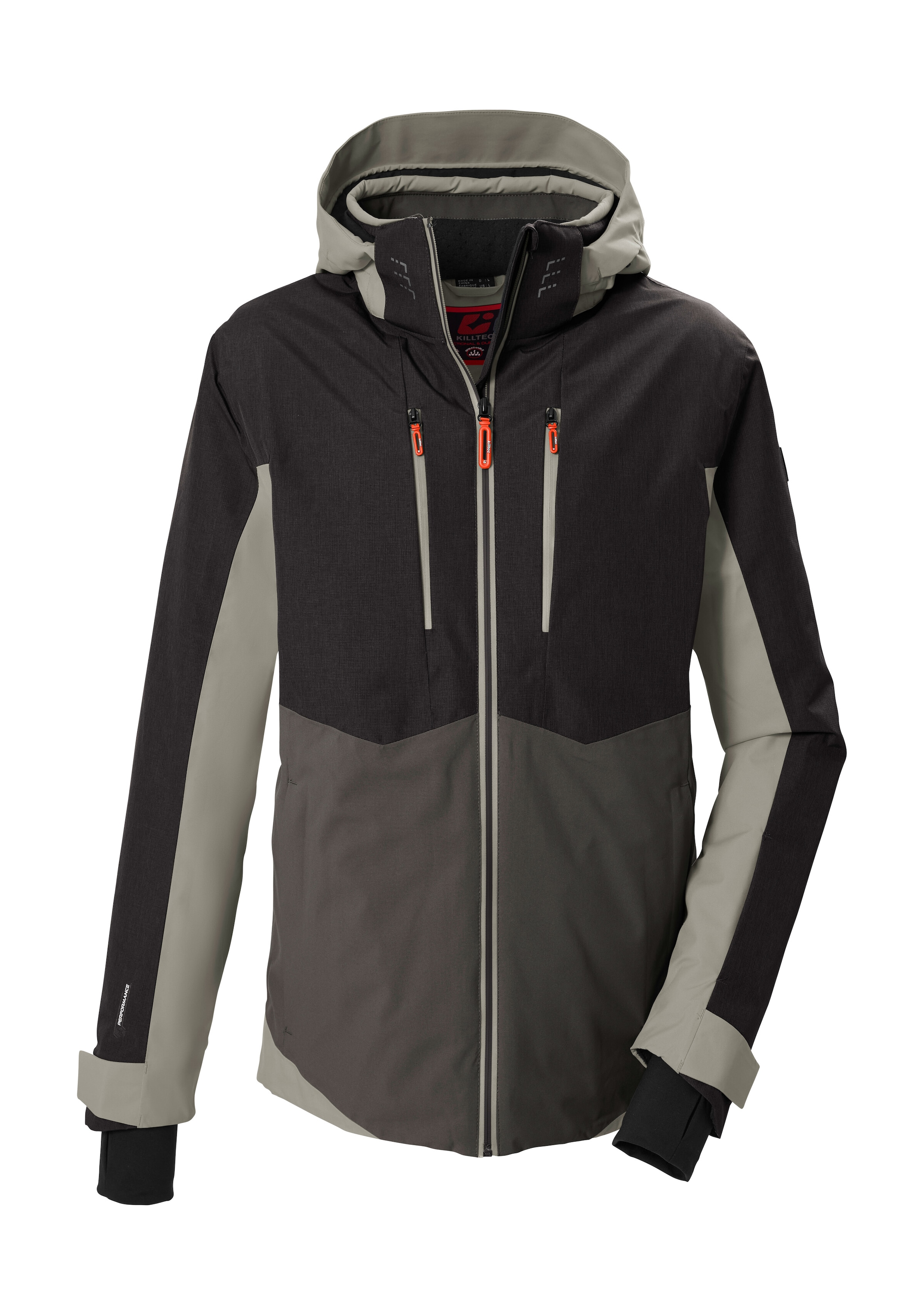 Killtec Skijacke "KSW 62 MN SKI JCKT" Wasserdichte, atmungsaktive Winterjacke mit abnehmbarer Kapuze