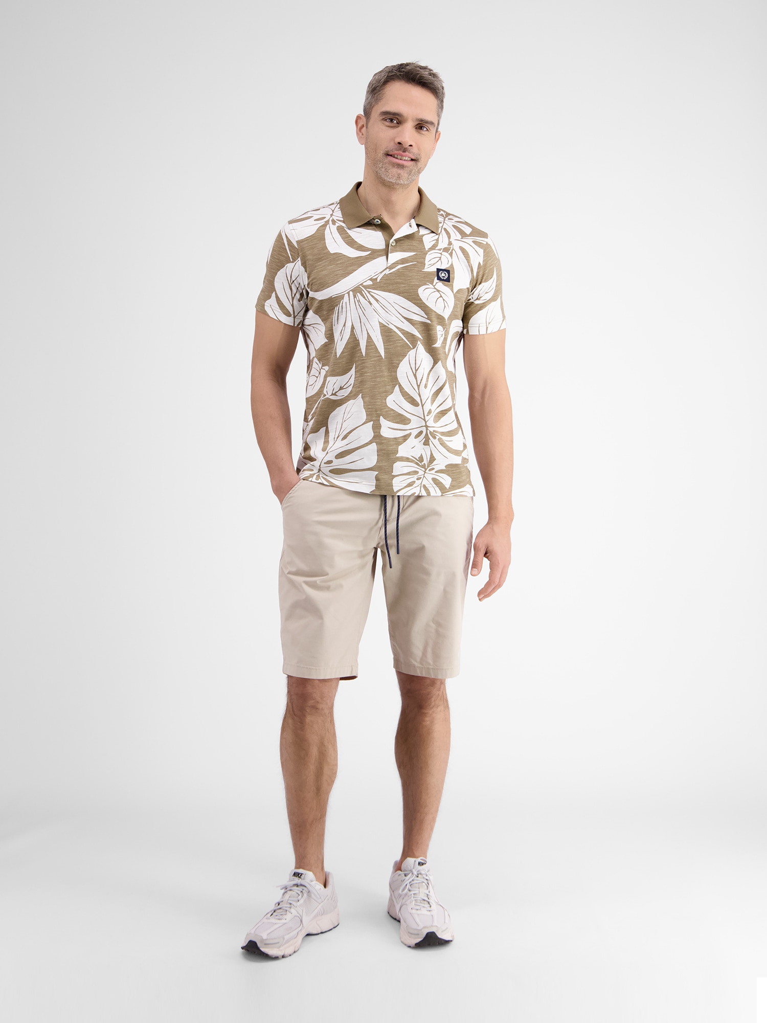 LERROS Poloshirt "LERROS Poloshirt im Hawaiian-Style" günstig online kaufen