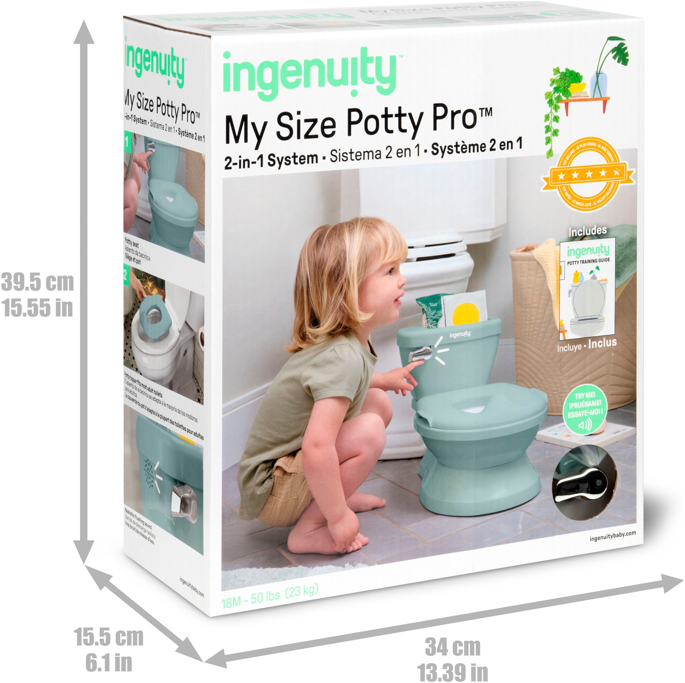ingenuity Toilettentrainer »My Size Potty Pro™ - Weiß«