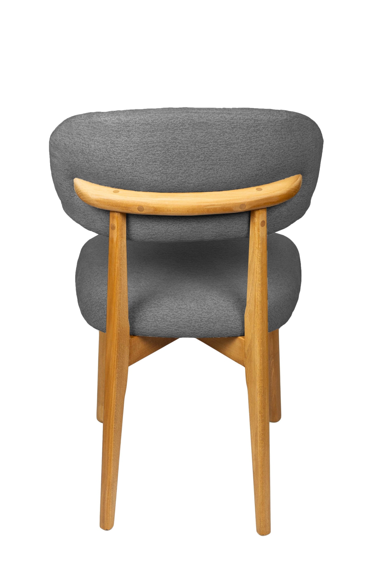 Home affaire Esszimmerstuhl »Nomo Polsterstuhl, Küchenstuhl, 4-Fußstuhl« () 2 Stk.Chenille, Massivholzbeine, Retro