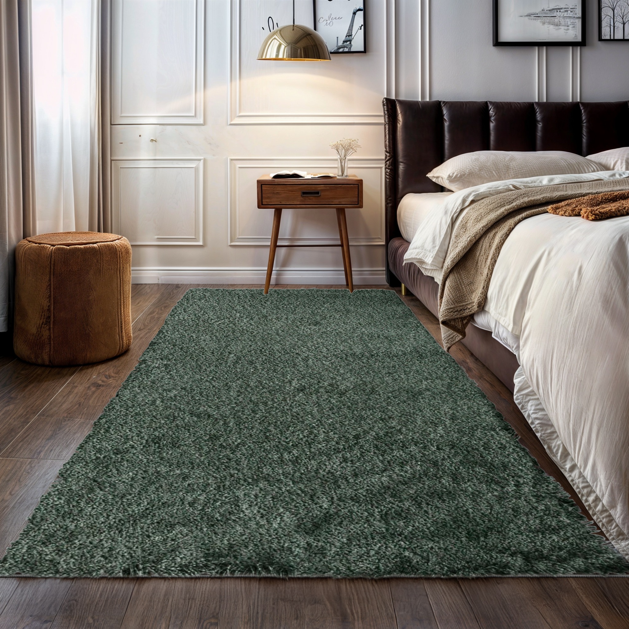 OTTO home Hochflor-Teppich "Banji" rechteckig 37 mm Höhe Uni Farben, weich günstig online kaufen