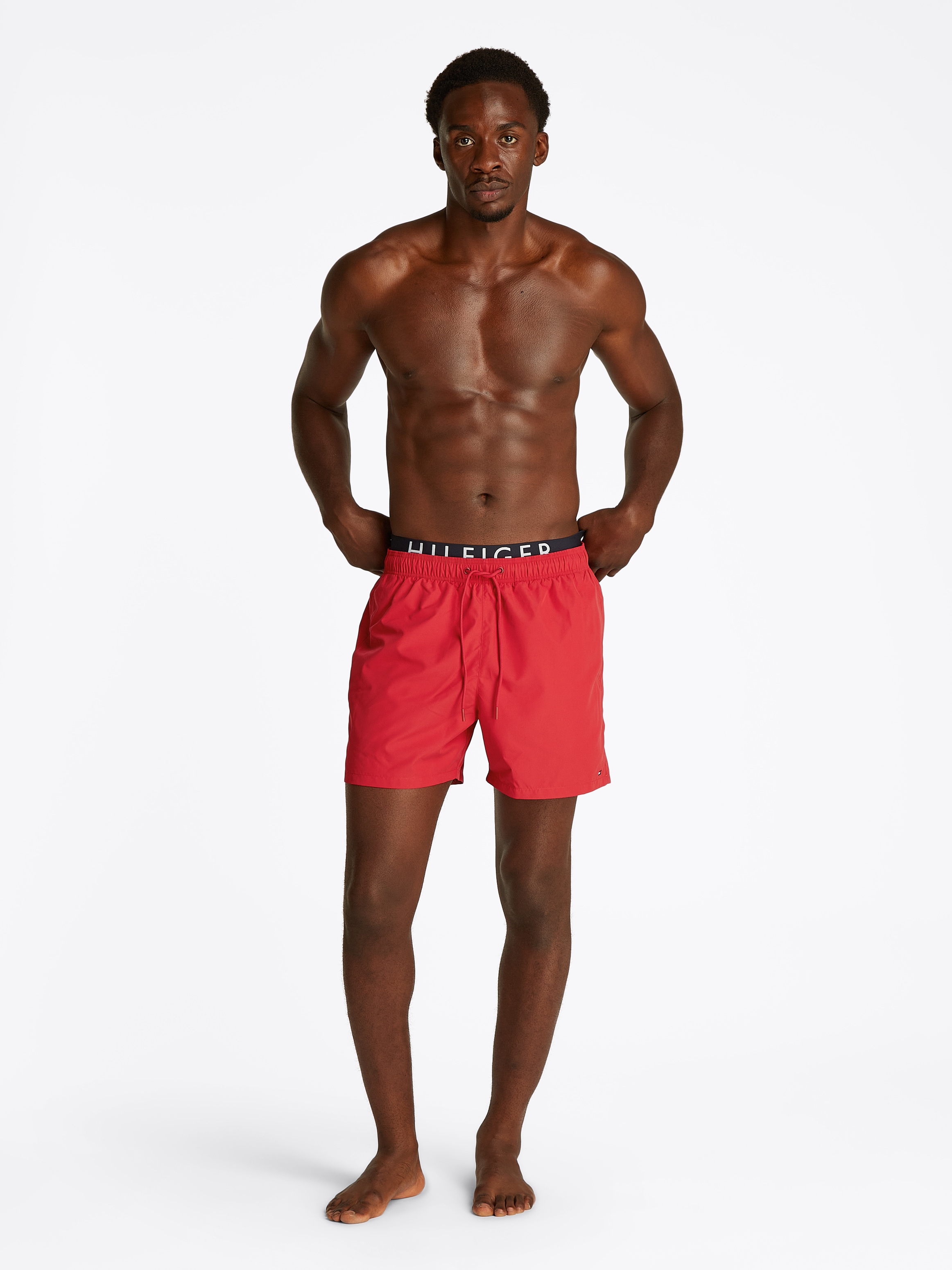 Tommy Hilfiger Swimwear Badeshorts »MEDIUM DRAWSTRING DW«, mit Bindeband, mit Logoschriftzug