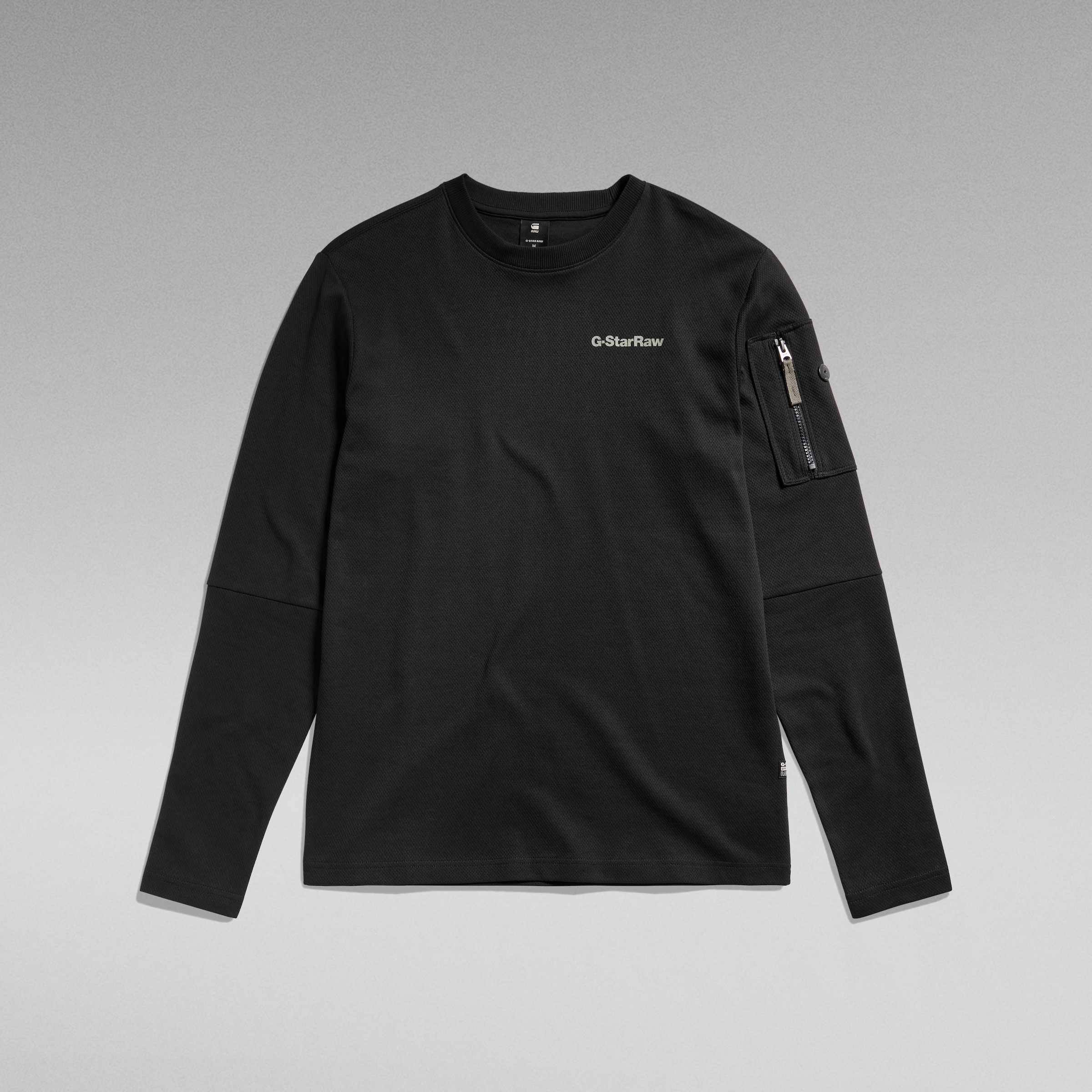 G-STAR Longsleeve, mit Reißverschlusstasche am Arm