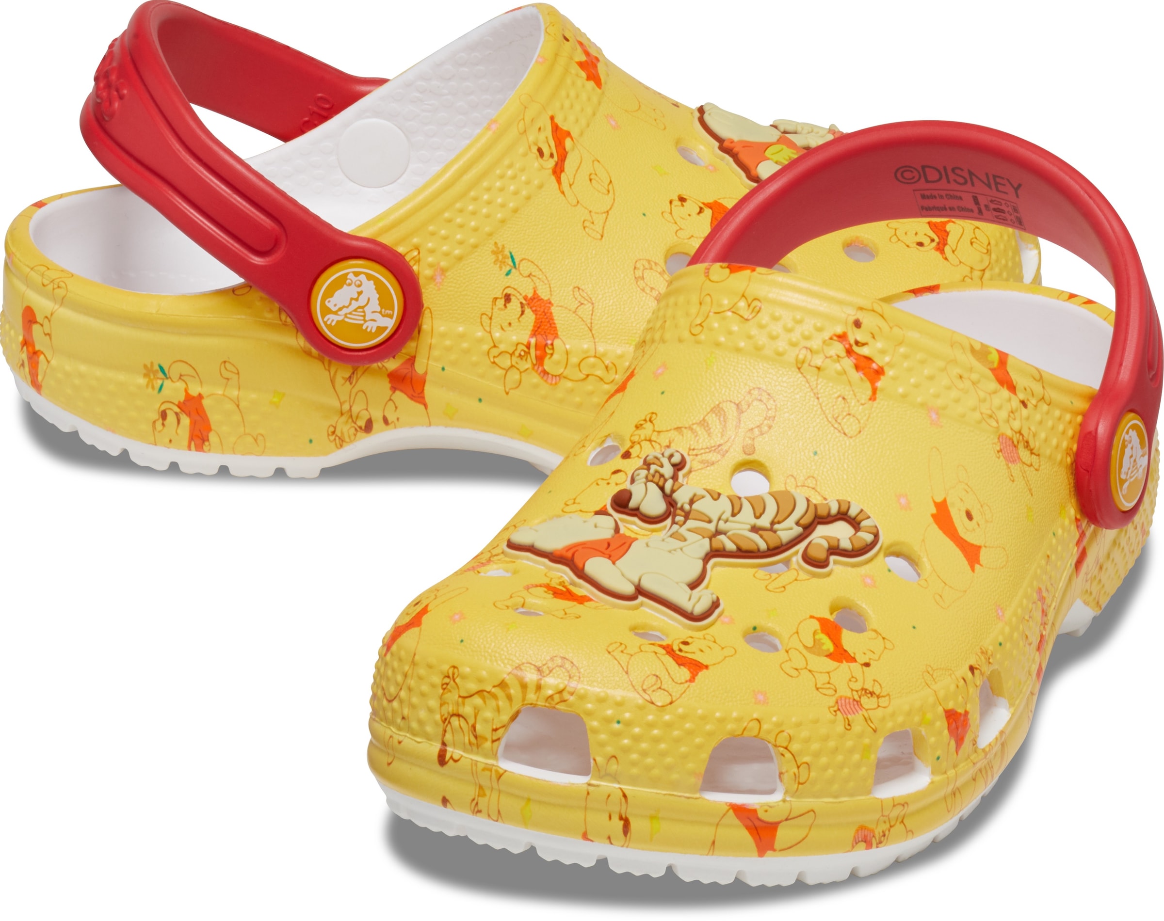 Crocs Clog »Classic Disney Winnie The Pooh«, Kindergartenschuh, Sonmmerschuh, Kinderschuh mit Fersenriemen