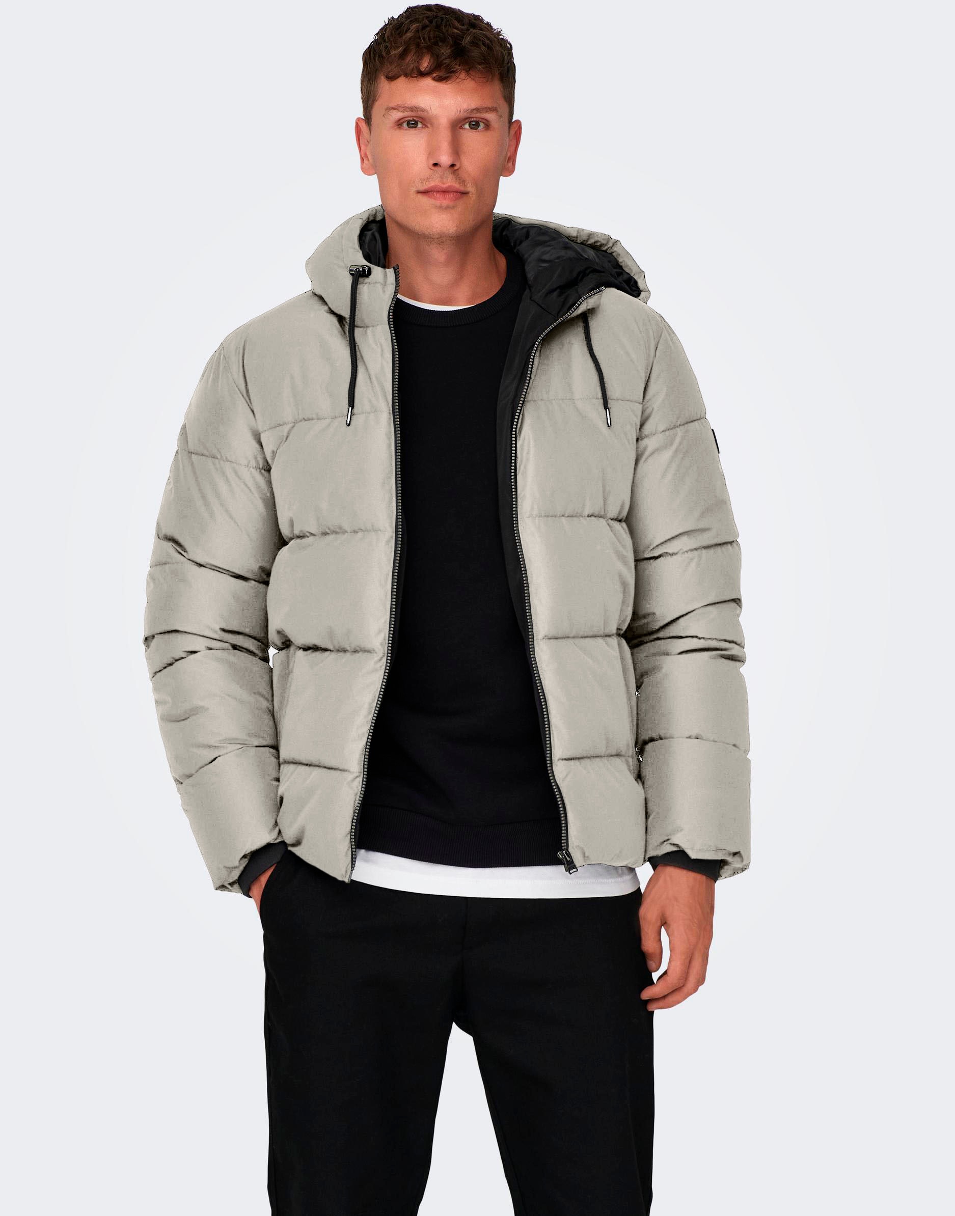 ONLY & SONS Steppjacke "ONSMARLON LIFE HOOD PUFFER JACKET OTW VD" mitKapuze günstig online kaufen