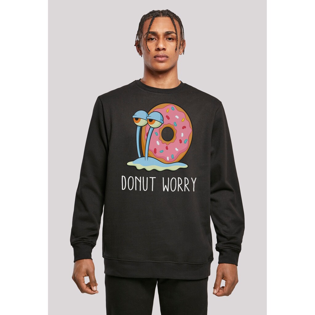 F4NT4STIC Sweatshirt »Spongebob Schwammkopf Donut Worry Garry Schnecke«