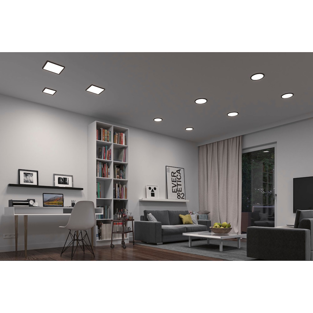 Paulmann LED Bad-Einbauleuchte »Areo«, Schutzart IP44 spritzwassergeschützt, Smart Home, dimmbar, Gr. ca. 17,5 x 17,5 cm