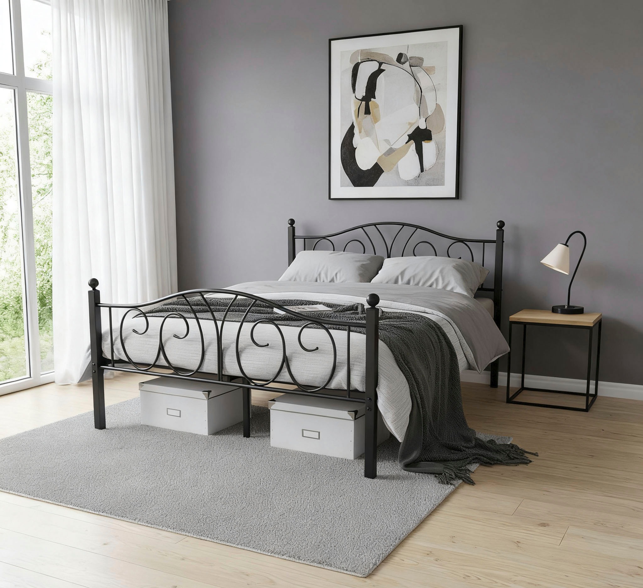 OTTO home Metallbett "Amrum Landhausbett Bett Märchenbett Prinzessinbett" T günstig online kaufen