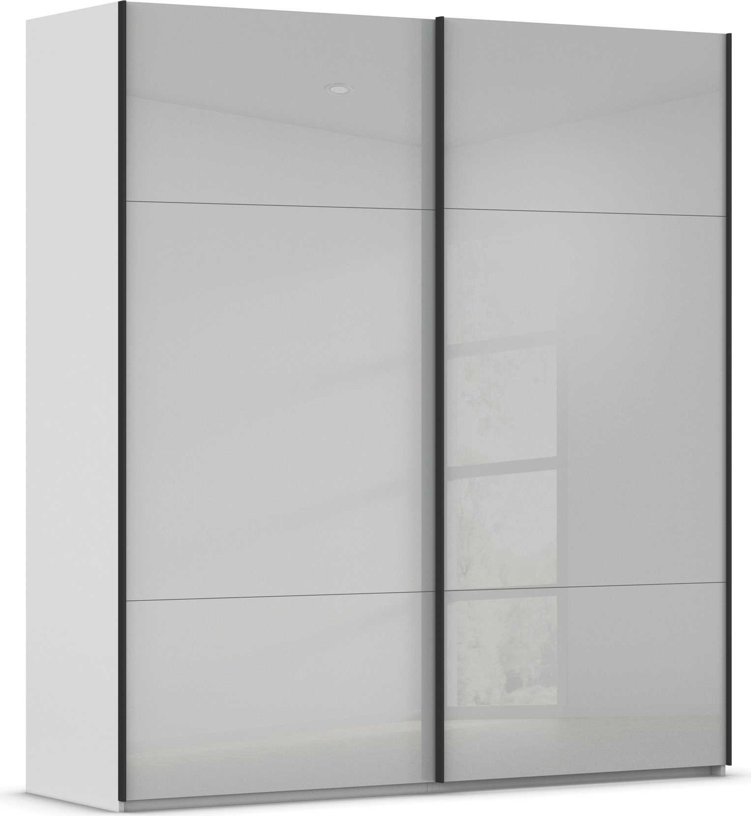 rauch Schwebetürenschrank "Kleiderschrank Schrank Garderobe Schlafzimmerschrank CONTIDO" 3 verschiedene Ausstattungen BASIC/CLASSIC/PREMIUM, aus hochwertigem Material in 6 Breiten 2 Griff-Farben MADE IN GERMANY