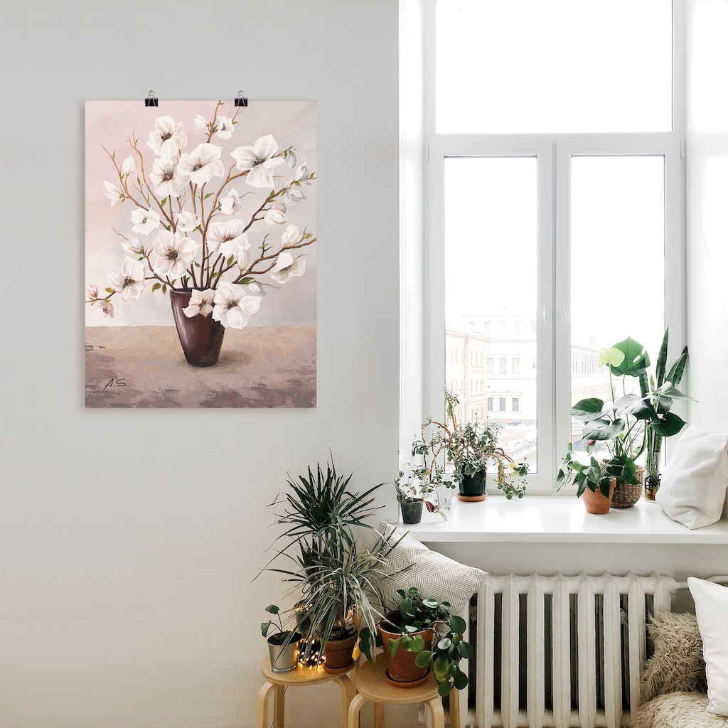 Artland Wandbild »Magnolien«, Blumen, (1 St.)