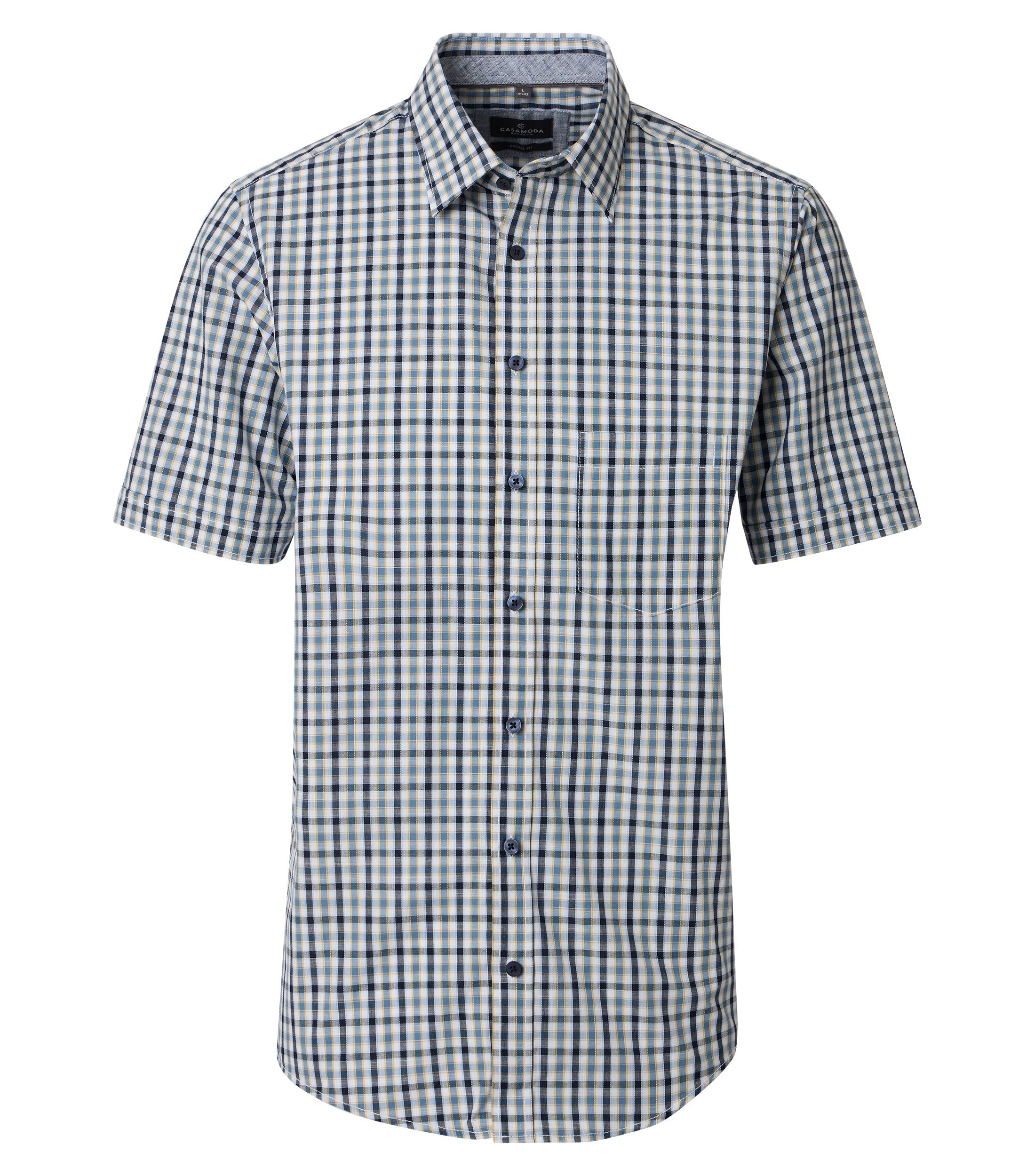 CASAMODA Kurzarmhemd "CASAMODA Freizeithemd Kurzarm kariert" günstig online kaufen