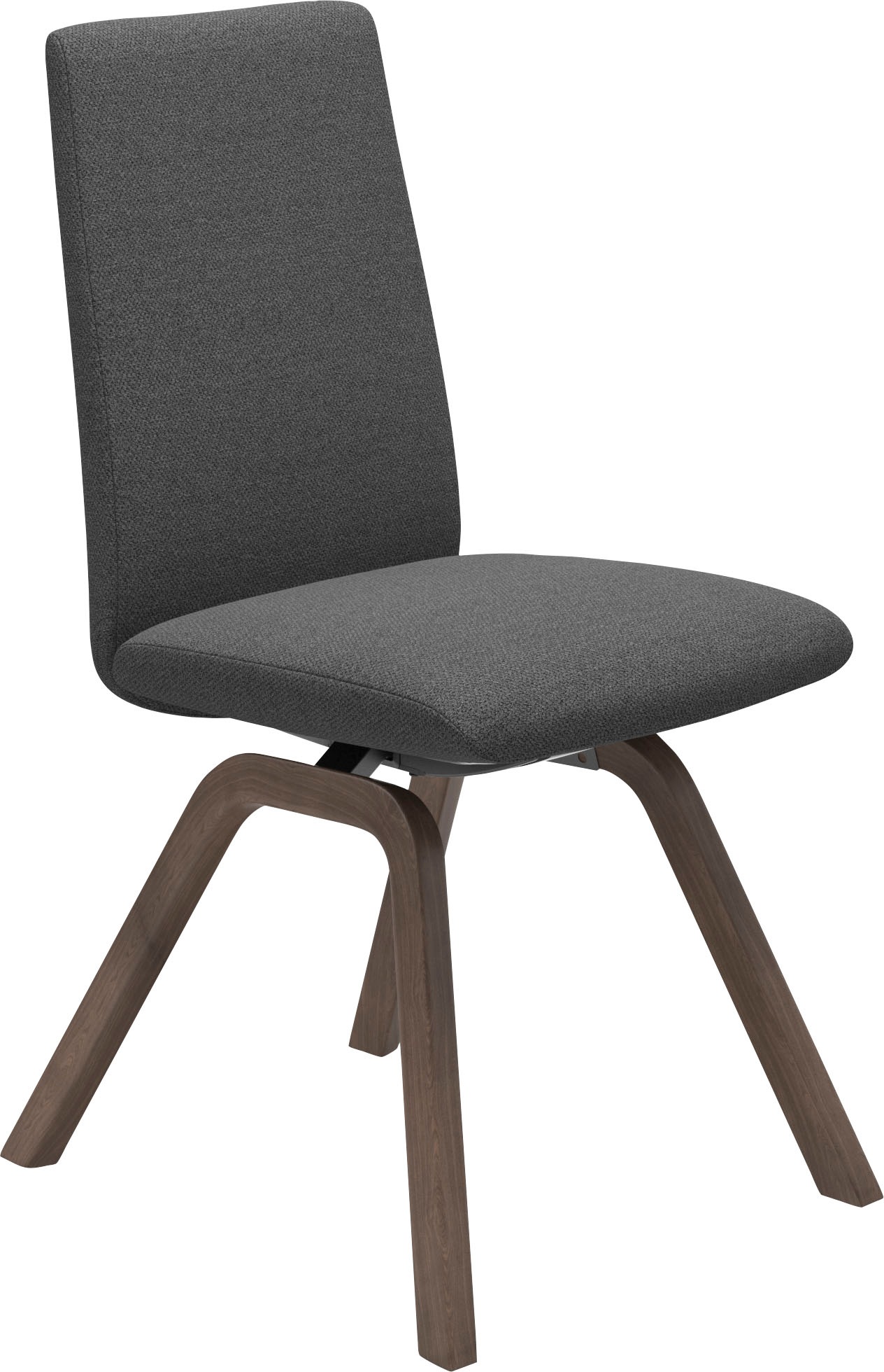 Stressless® Polsterstuhl »Laurel«, ROHLEDER Stoff Q2 FARON, Low Back, Größe M, mit schräggestellten Beinen in Walnuss