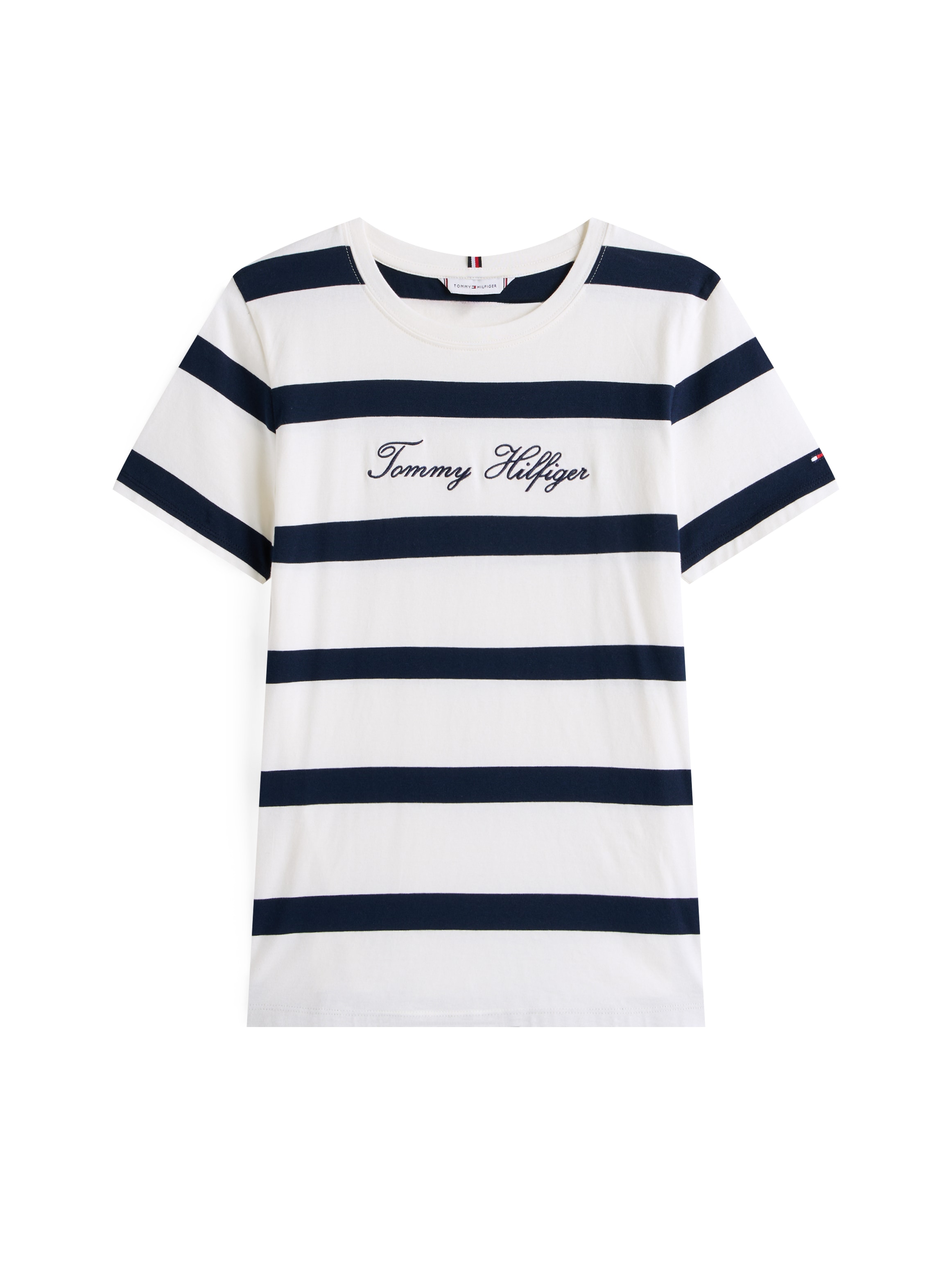 Tommy Hilfiger Kurzarmshirt »SCRIPT REG C-NK SS T-SHIRT«, mit Tommy Hilfiger Script Logo-Schriftzug