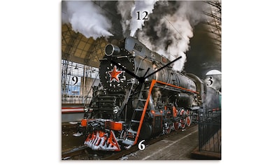 Wanduhr »Dampflokomotive«