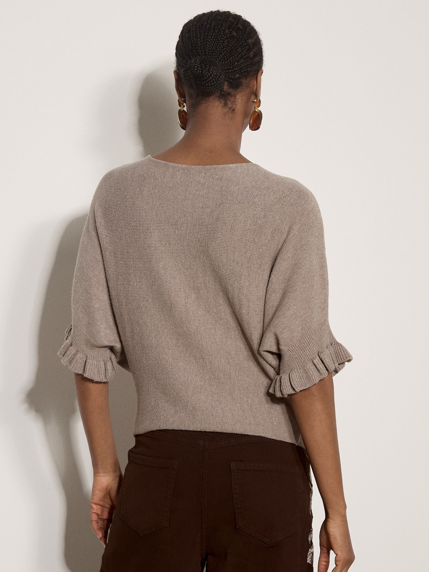 Apricot Fledermausshirt »Weiches Strickoberteil mit Fledermausärmeln«