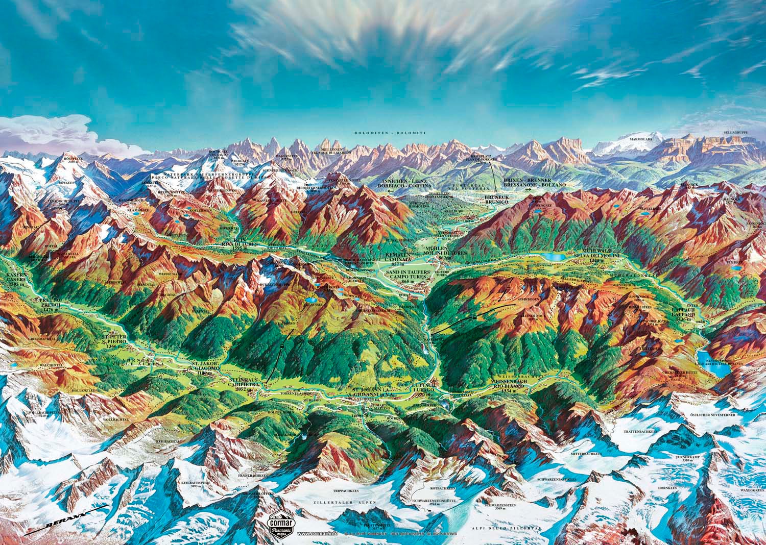 HEYE Puzzle »Alpine Mountain World«, Made in Germany
