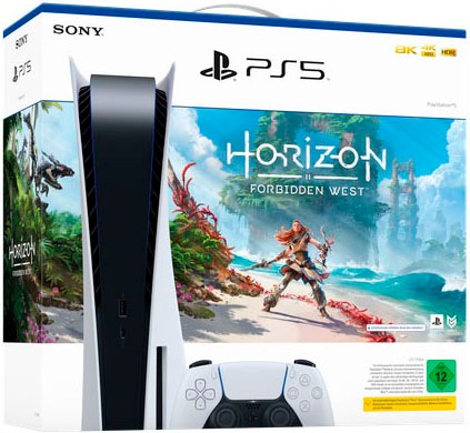 PlayStation 5 Spielekonsole »PS5« 825 GB Konsole + Horizon Forbidden West Voucher