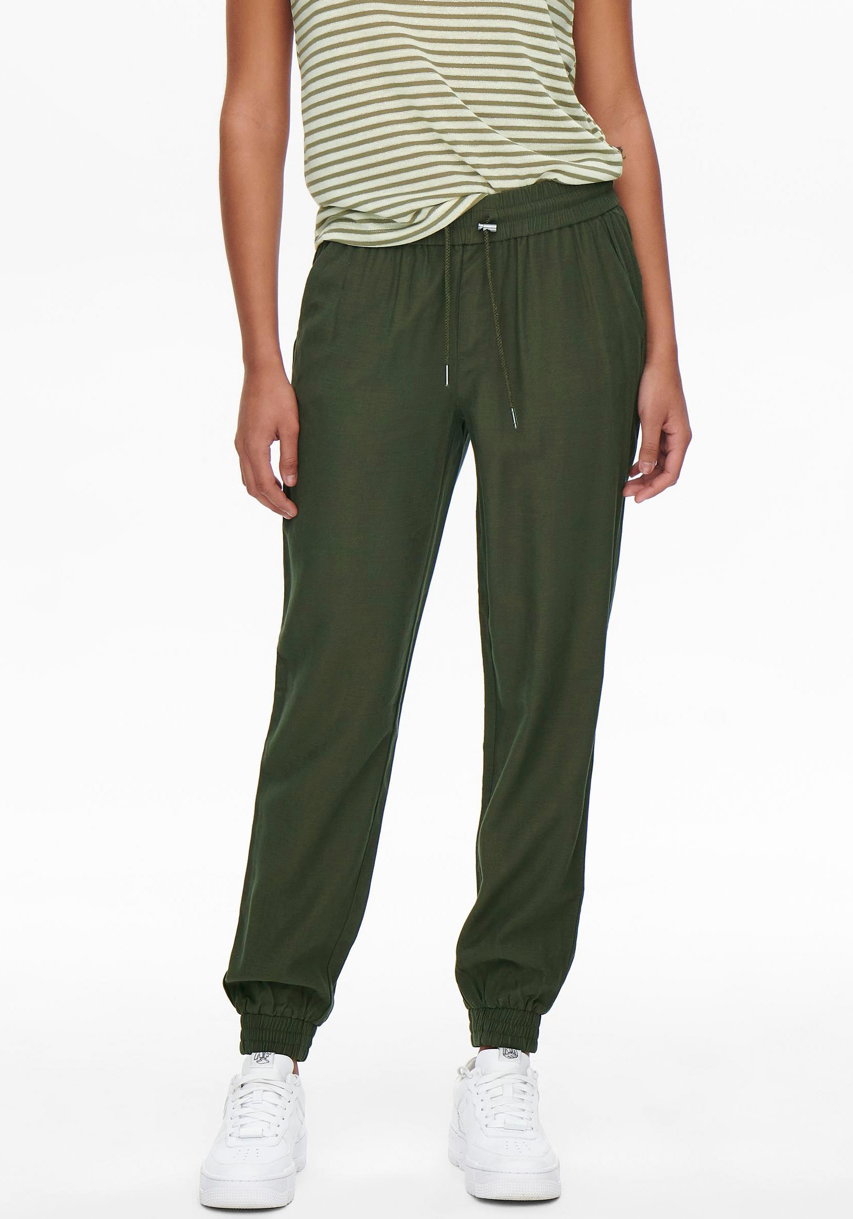 ONLY Jogger Pants »ONLKELDA-EMERY MW PULL-UP PANTS«