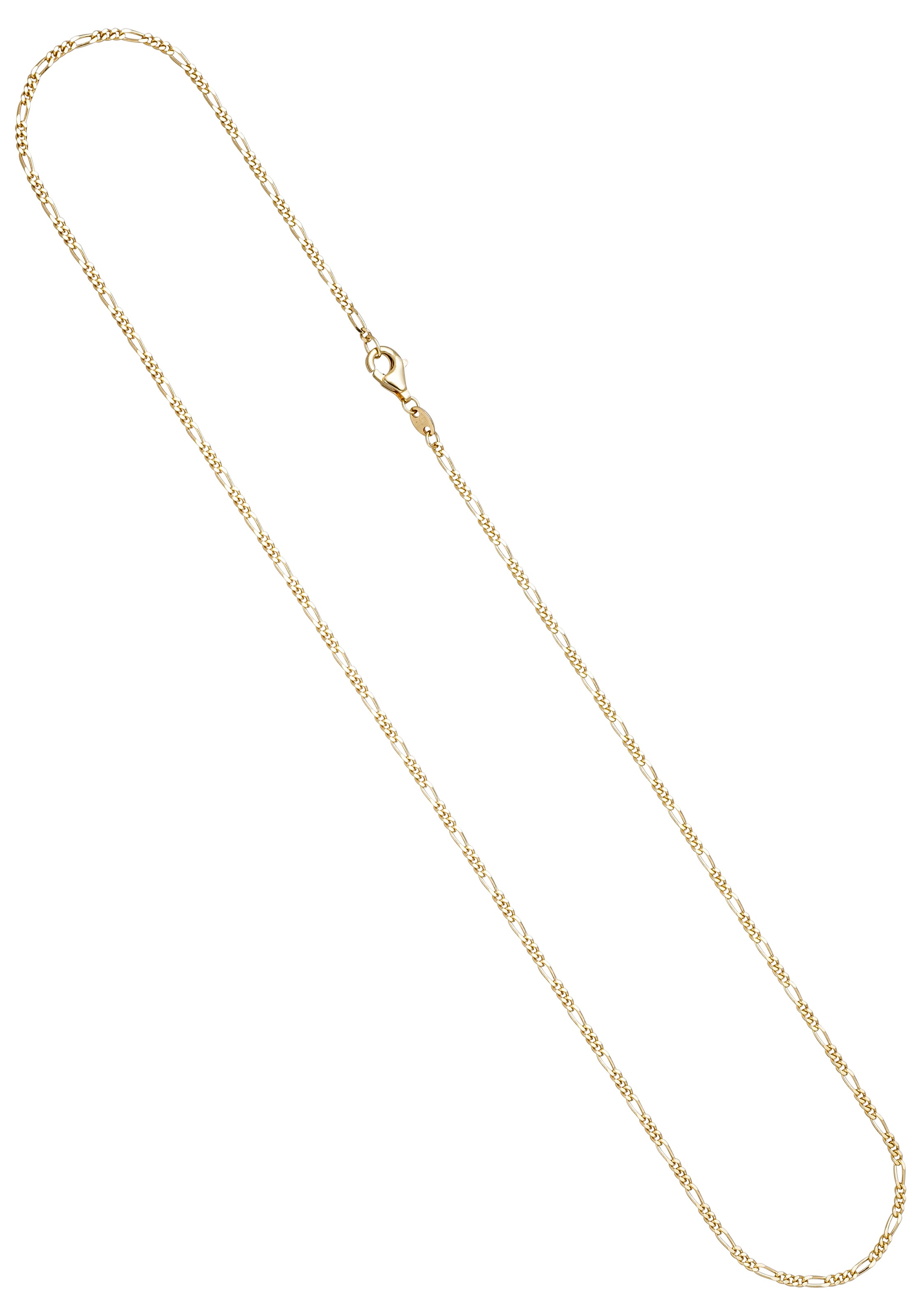 Goldkette, Figarokette 333 Gold diamantiert 1,7 mm 45 cm