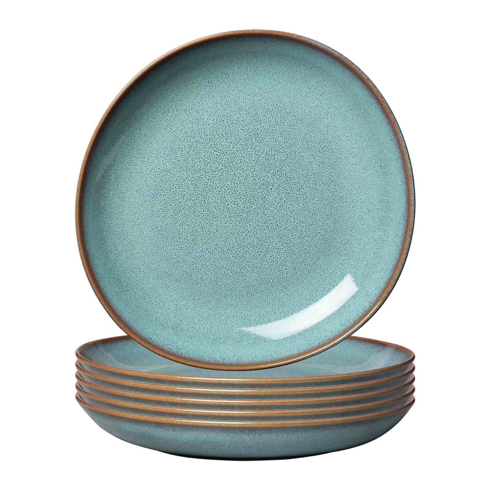 Schale "Schalen flach Lave ø 27 cm 6er Set", blau, LIKE. BY VILLEROY & BOCH, Schüsseln