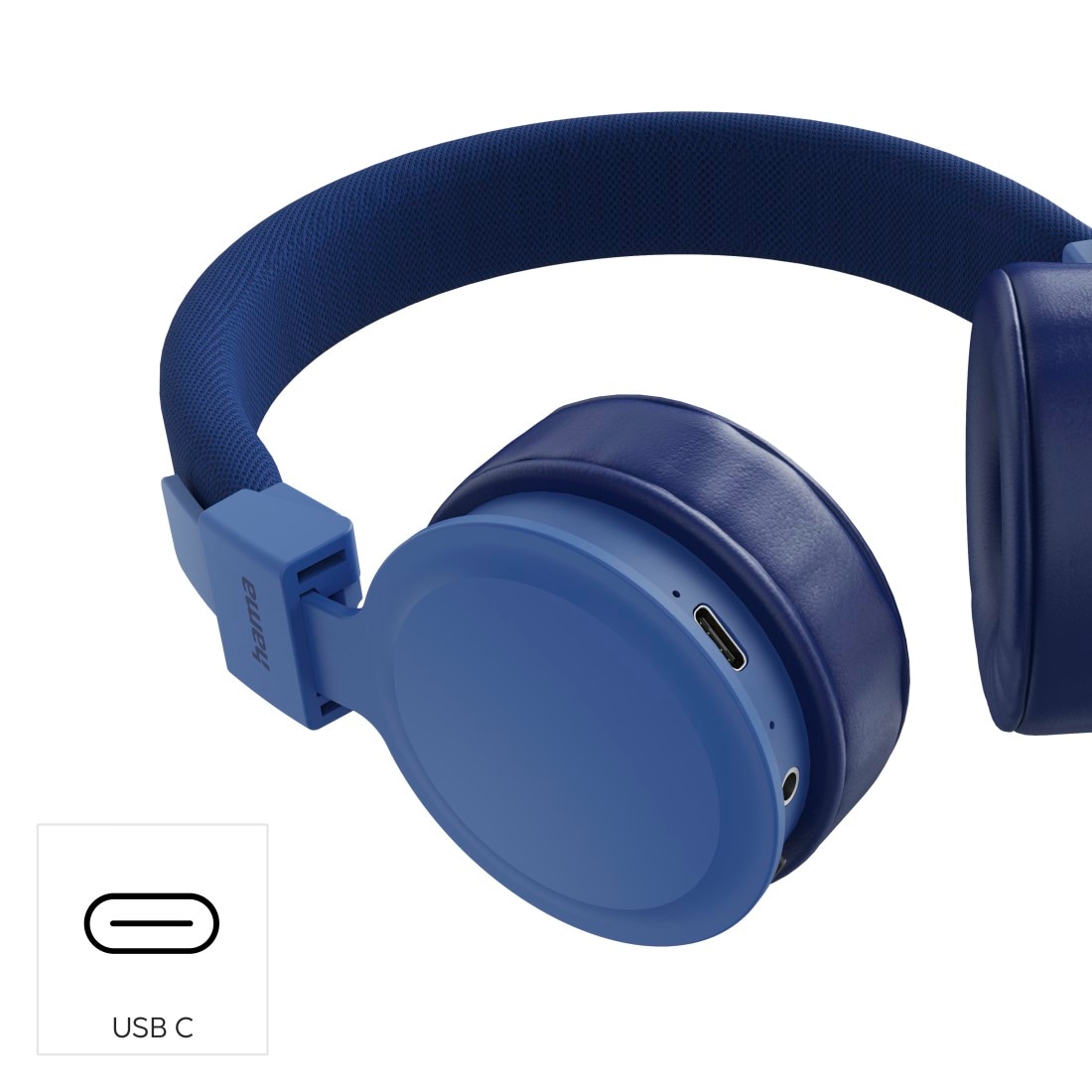 Hama On-Ear-Kopfhörer »Bluetooth Kopfhörer (kabellos, On-Ear, faltbar, mit Mikrofon)« Sprachsteuerung | integrierte Steuerung für Anrufe und Musik