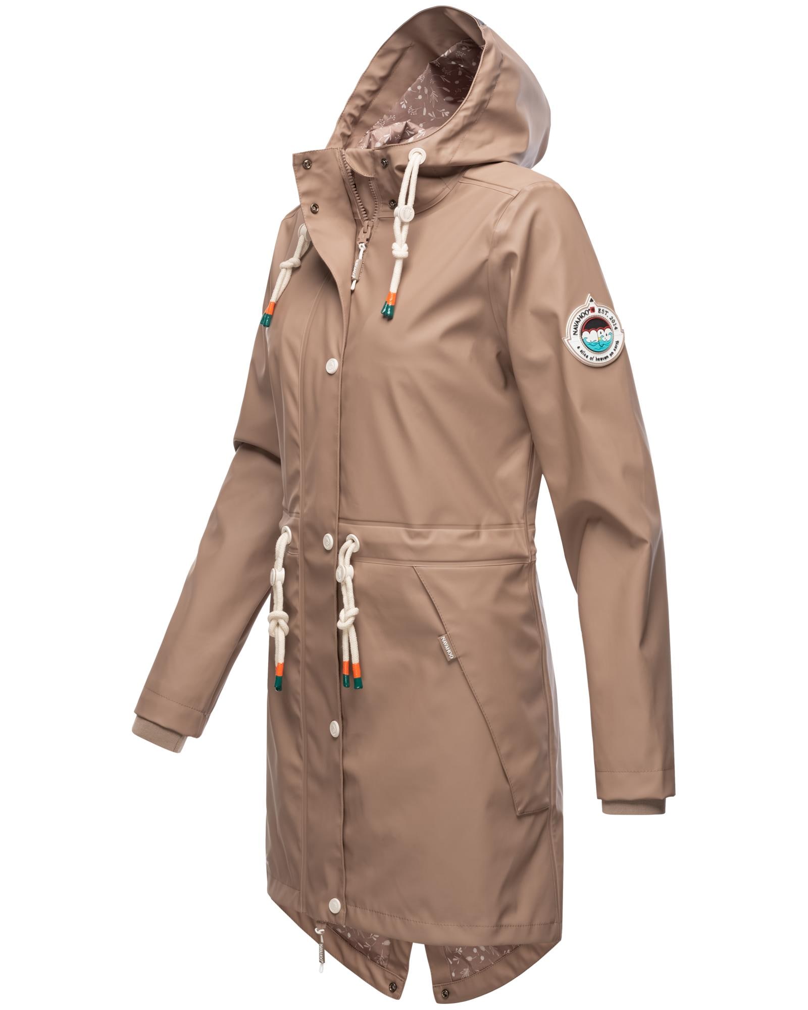 Navahoo Regenjacke »Tropical Stormoo«, mit Kapuze, Wasserdichter Damen Outdoor Regenmantel