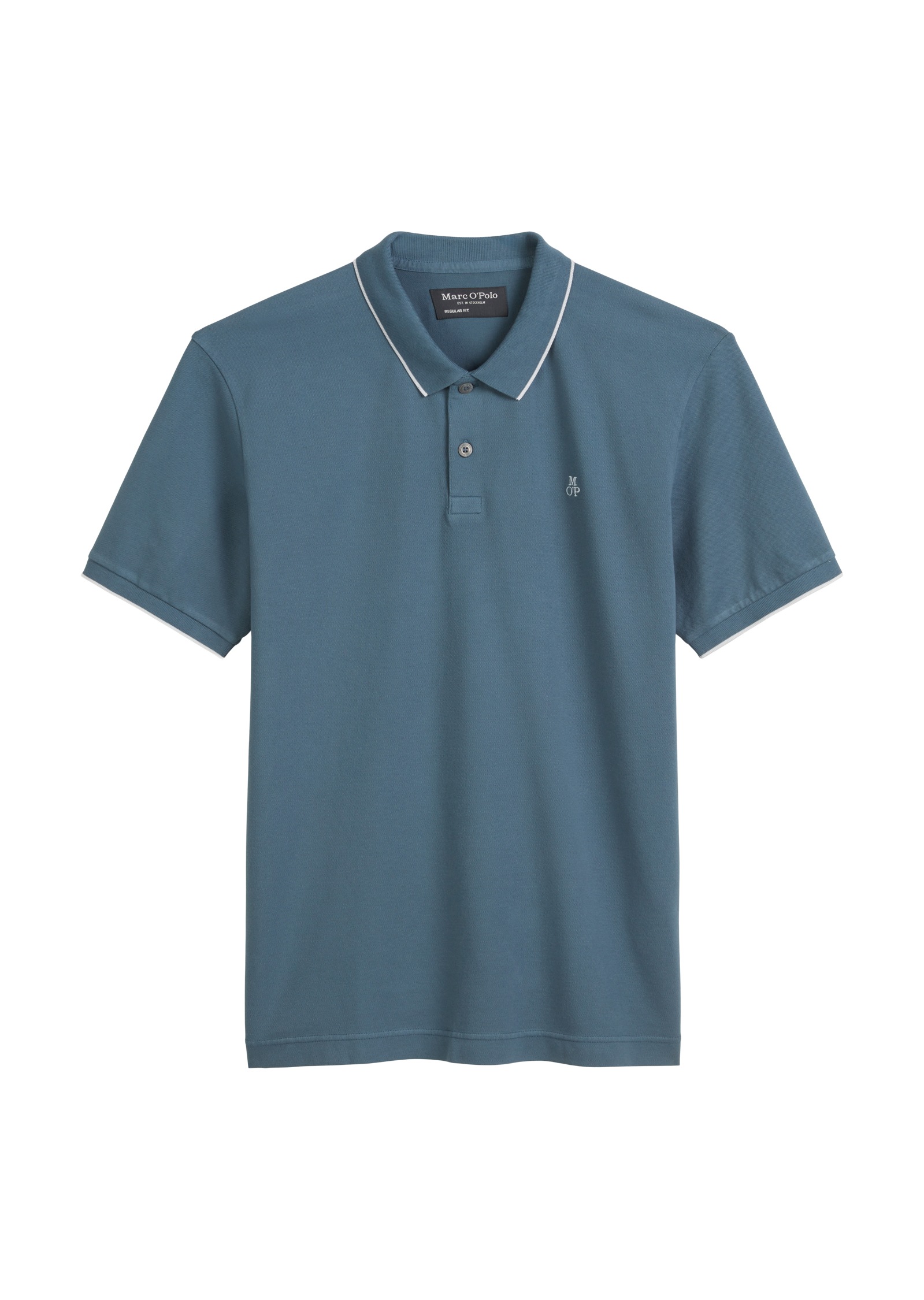 Marc O'Polo Poloshirt, aus Piqué, regular fit, kontrastfarbene Details