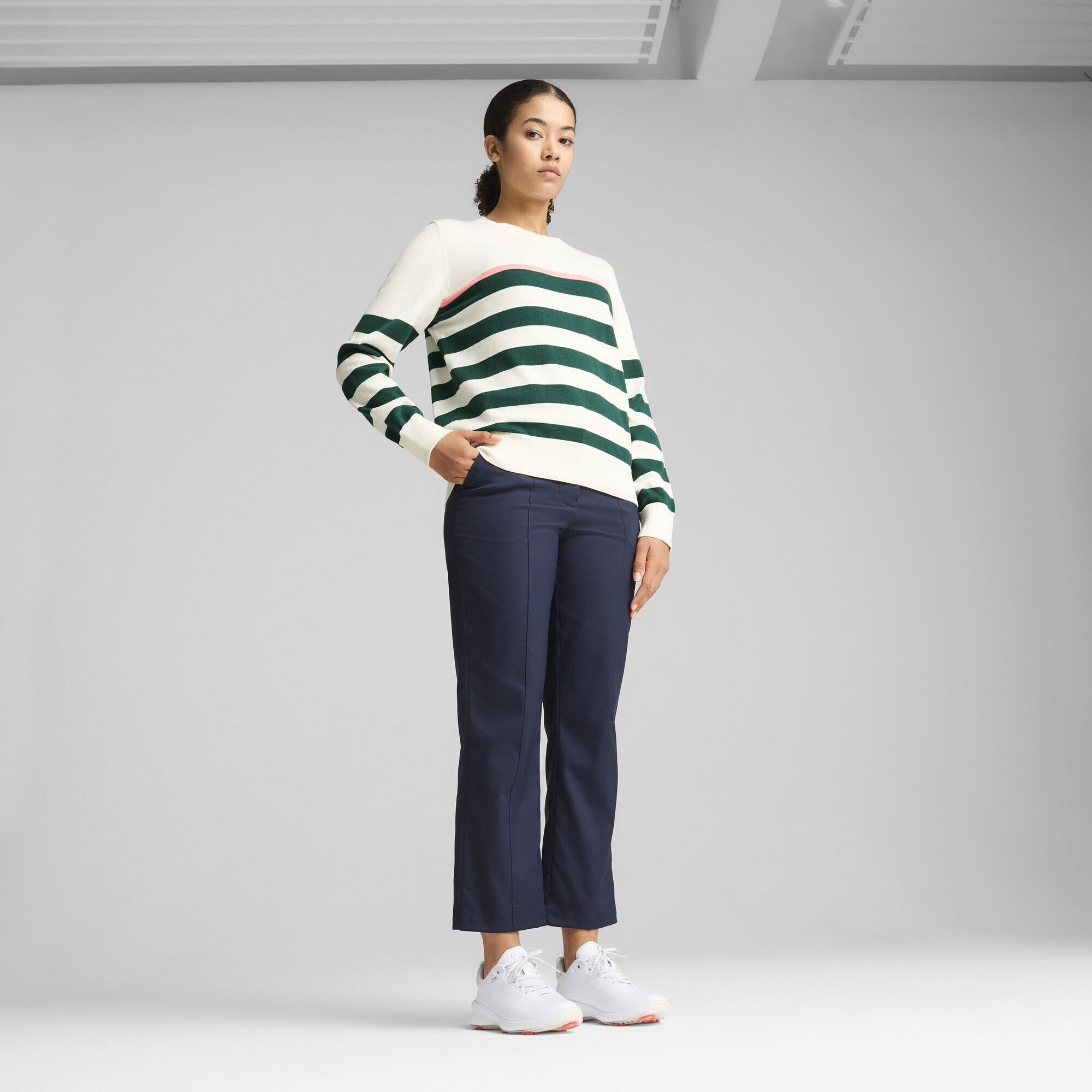 PUMA Trainingspullover »Resort Stripe Sweater Damen«