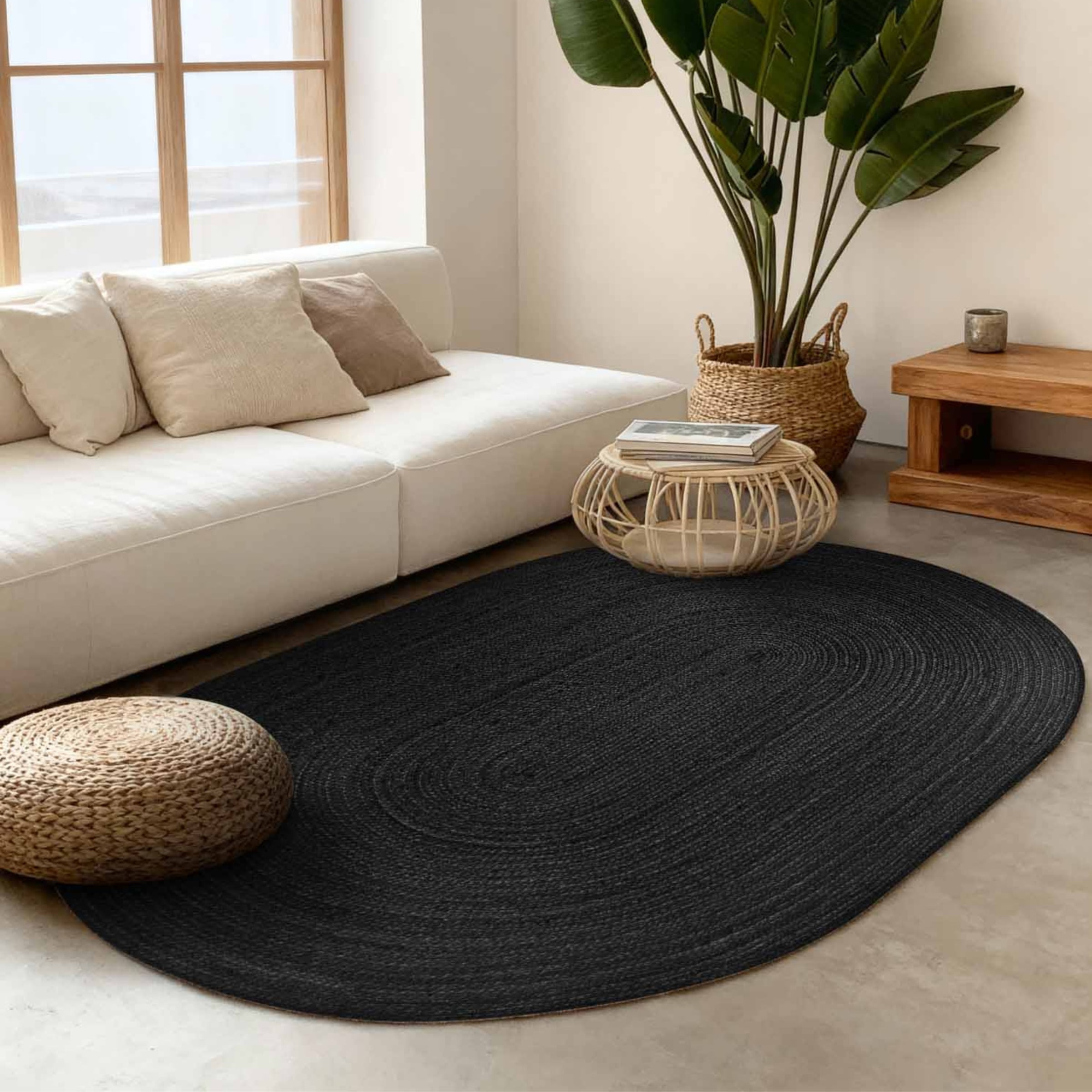 HANSE Home Teppich "Rangpur Juteteppich" oval 10 mm Höhe Handgewebt, 100% J günstig online kaufen