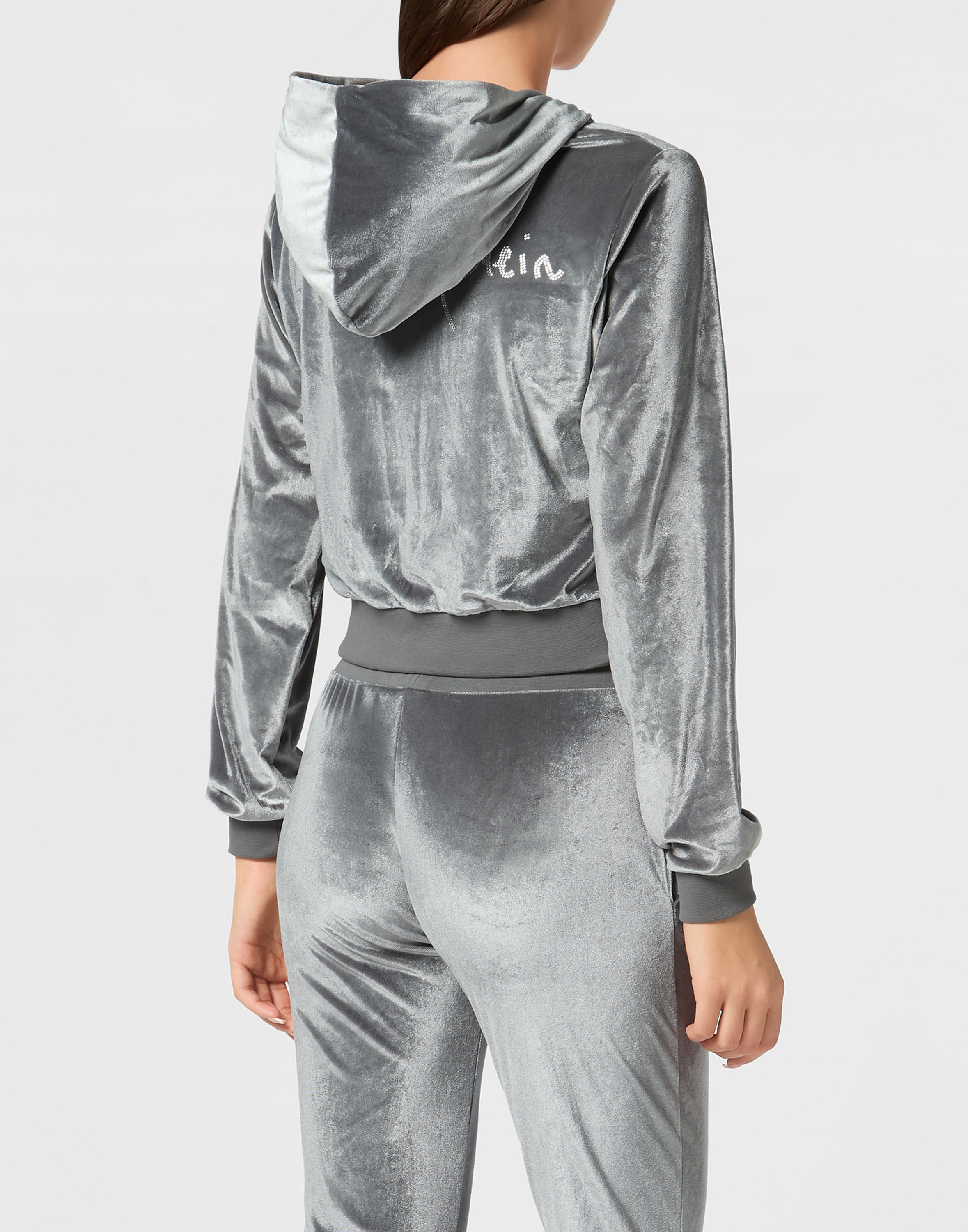 PHILIPP PLEIN Kapuzensweatjacke »Signature Mit Schmucksteinen«