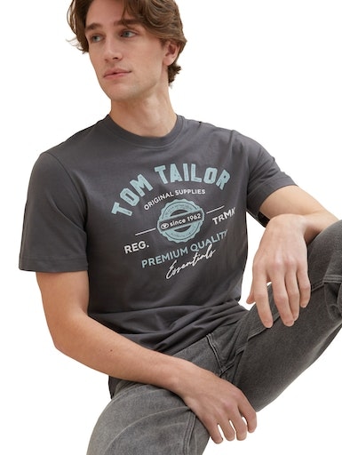 TOM TAILOR T-Shirt, mit großem Logofrontprint