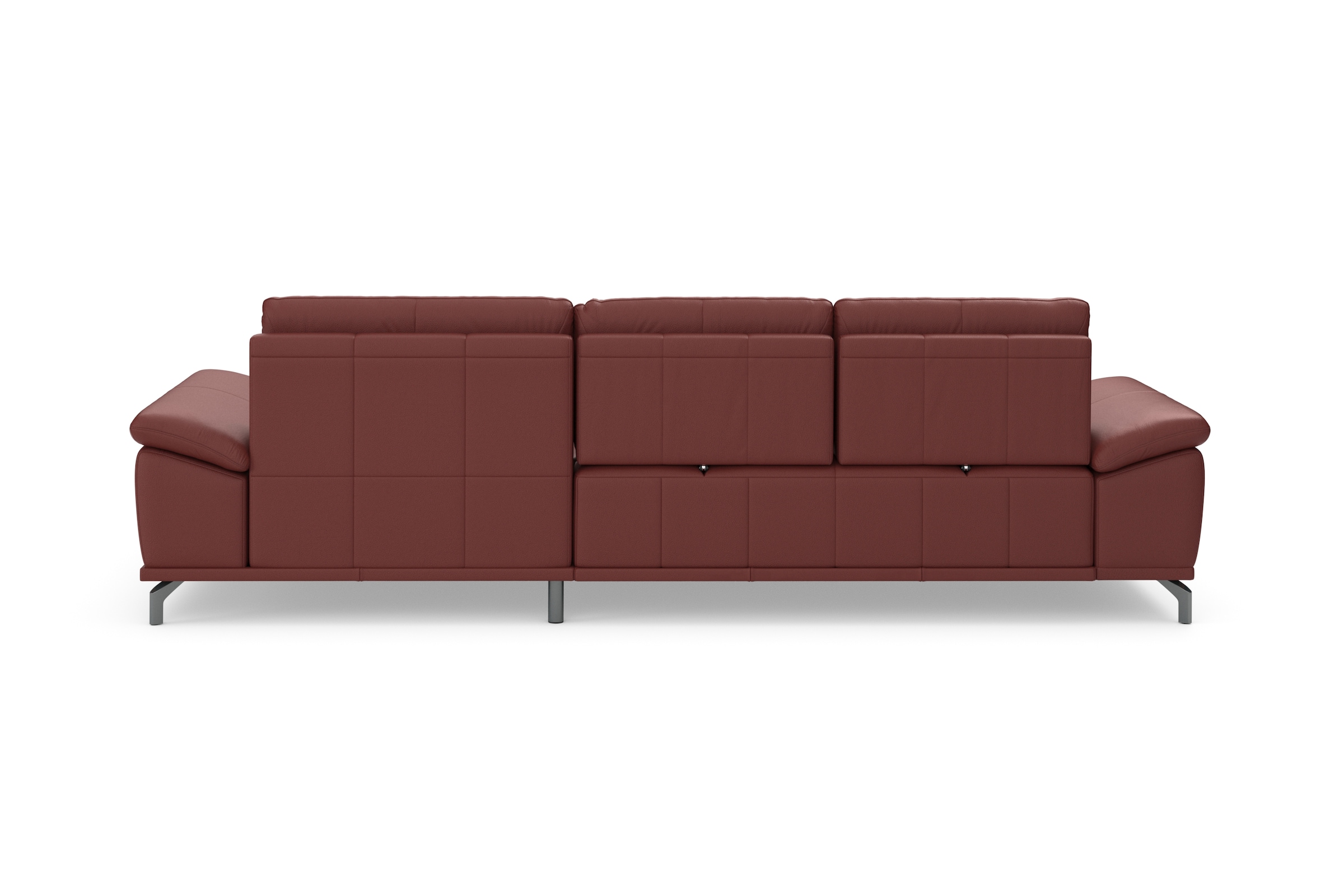 Places of Style Ecksofa Costello, mit Sitztiefenverstellung und Armlehnfunktion, incl. 3 Nierenkissen