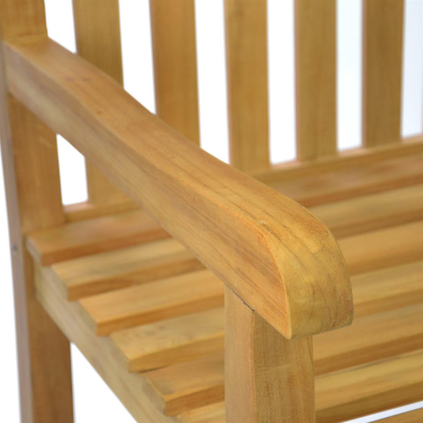 VCM Gartenstuhl »3er Sitzbank Gartenbank Landhausstil Teak Holz« () 1 Stk.