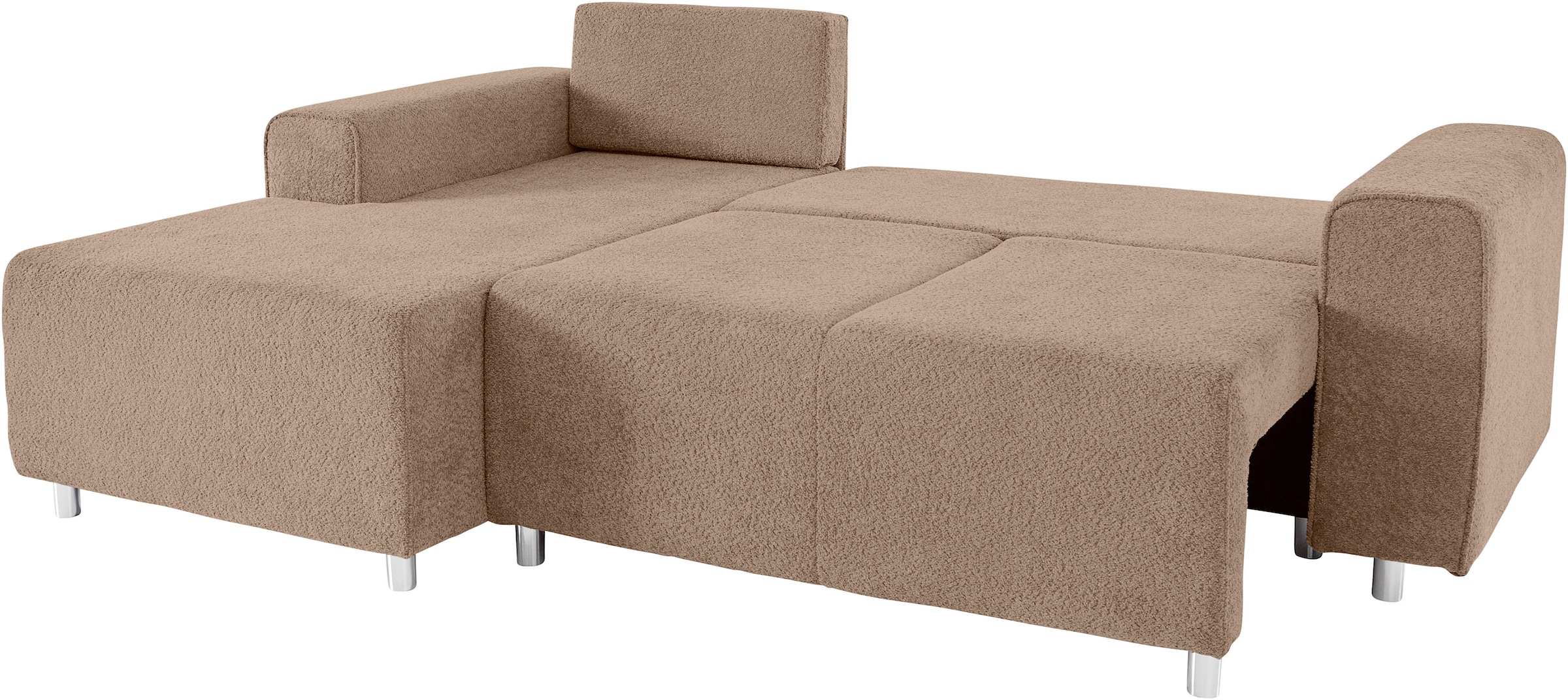 Guido Maria Kretschmer Home&Living Ecksofa »Györ«, L-Form, wahlweise mit Bettfunktion und Bettkasten incl. 2 Zierkissen