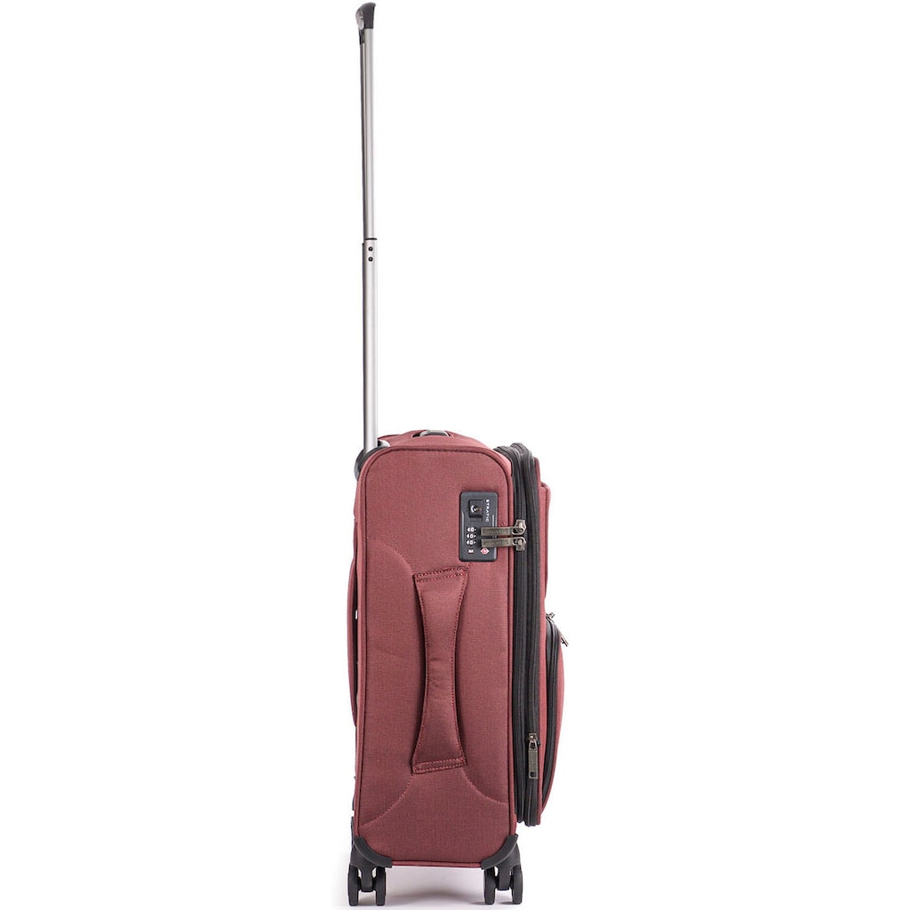 Stratic Weichgepäck-Trolley »Bendigo Light + S, redwine«, 4 Rollen