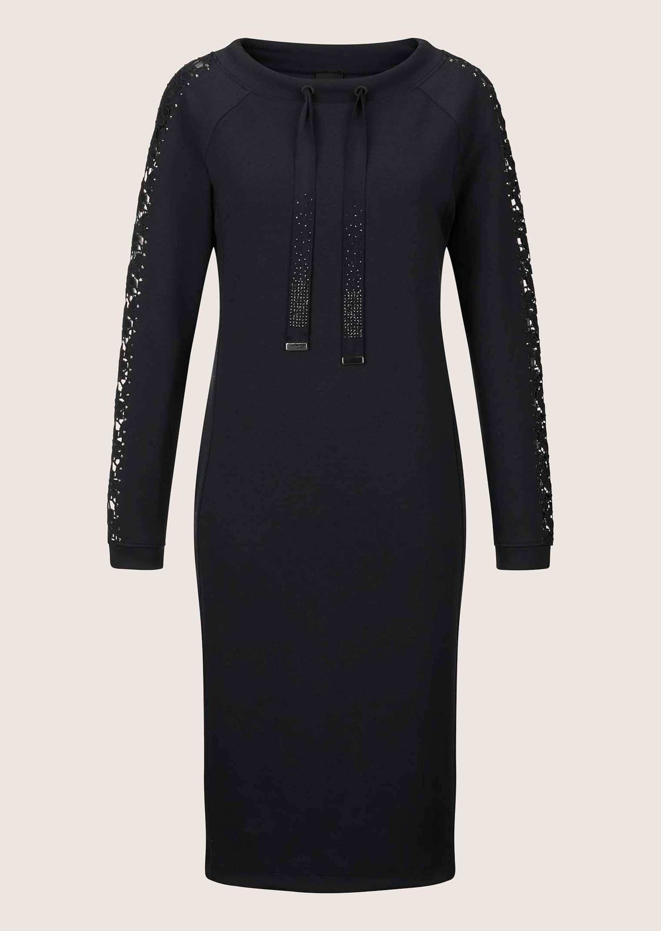 MADELEINE "Jerseykleid Stretch-Kleid mit Spitze und Strass" Jerseykleid mit Spitze und Strasssteindeko