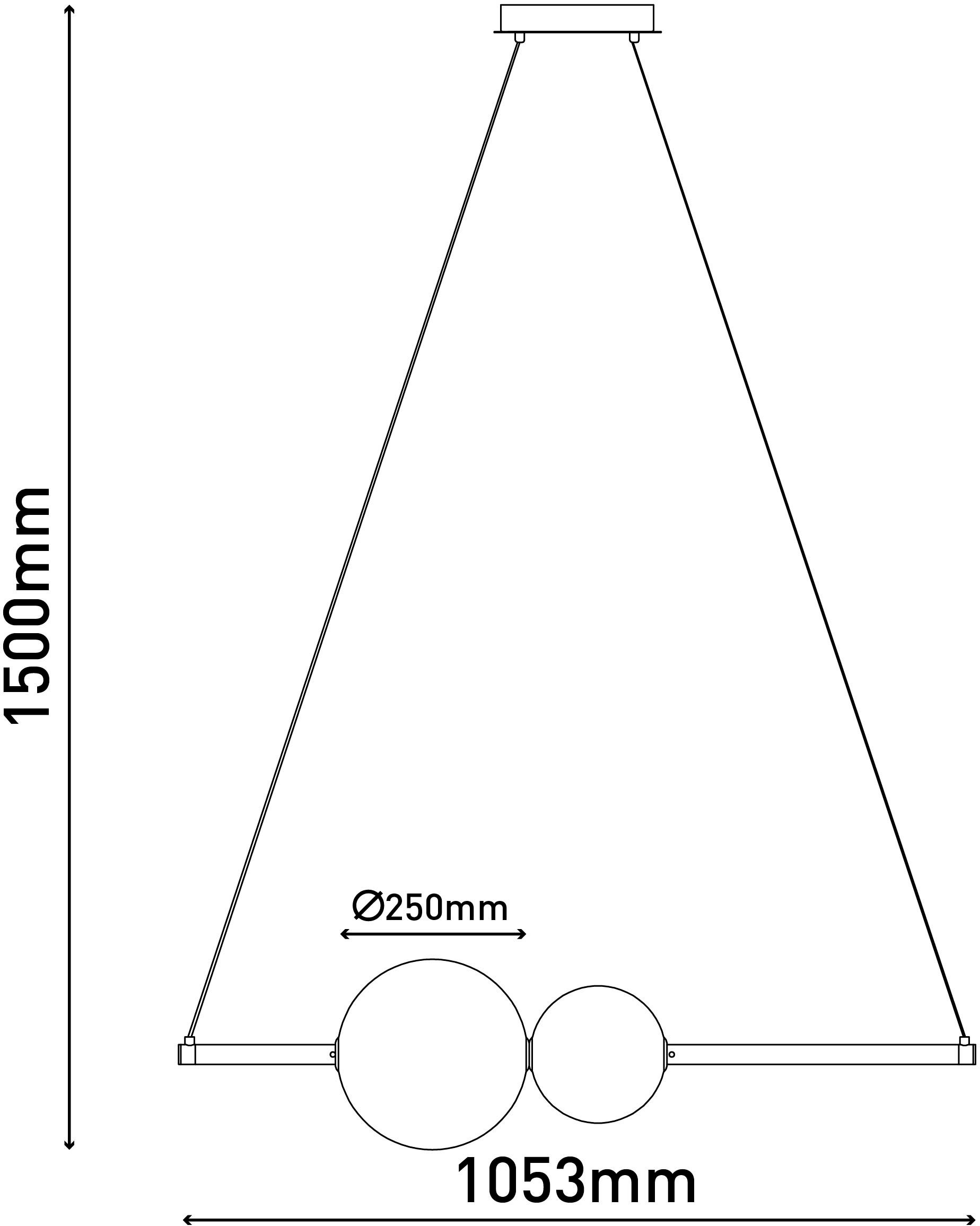 näve LED Pendelleuchte »NOVA«, Leuchtmittel LED-Modul | LED fest integriert, Dimmbar