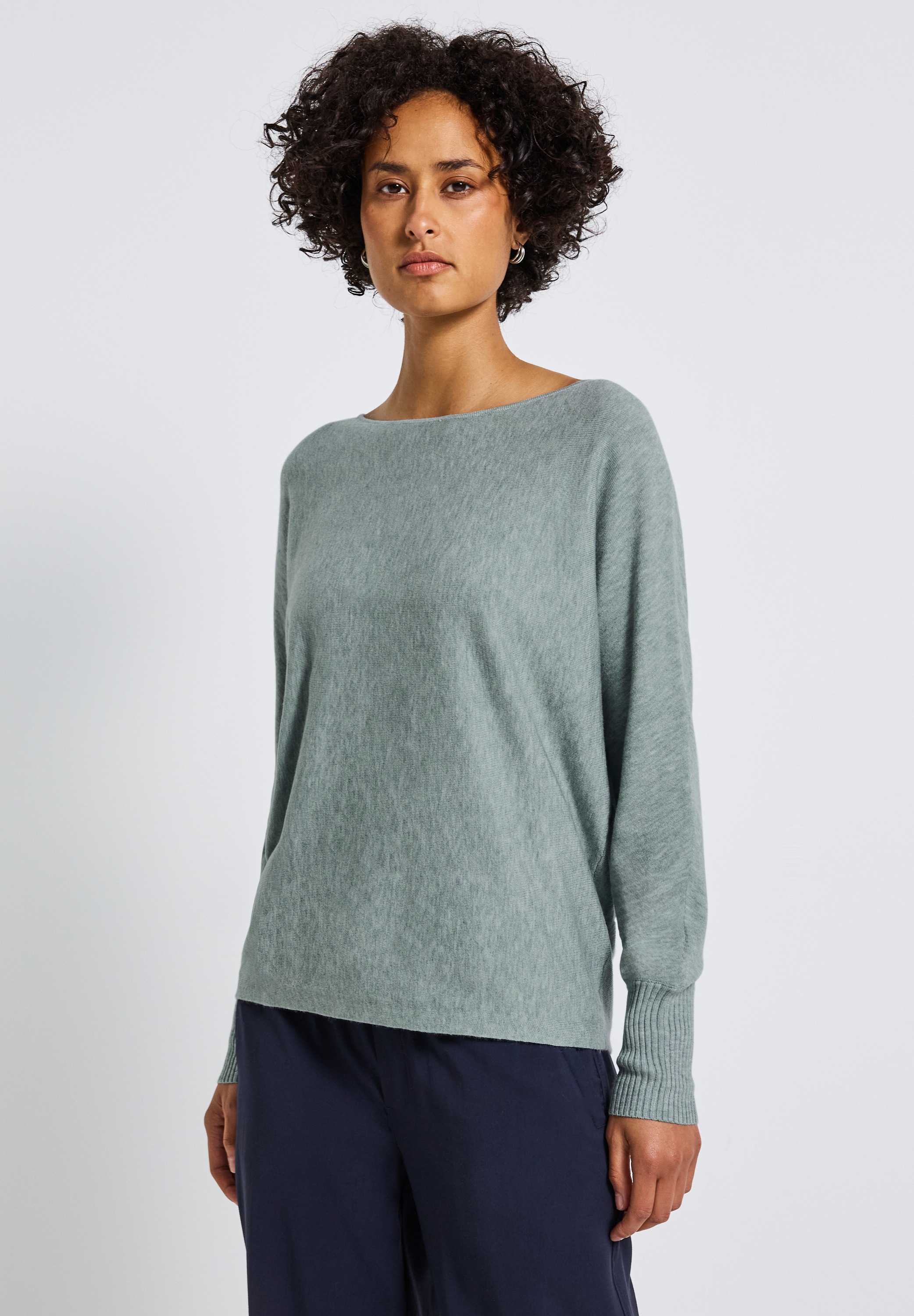 STREET ONE Strickpullover mit U-Boot-Ausschnitt günstig online kaufen