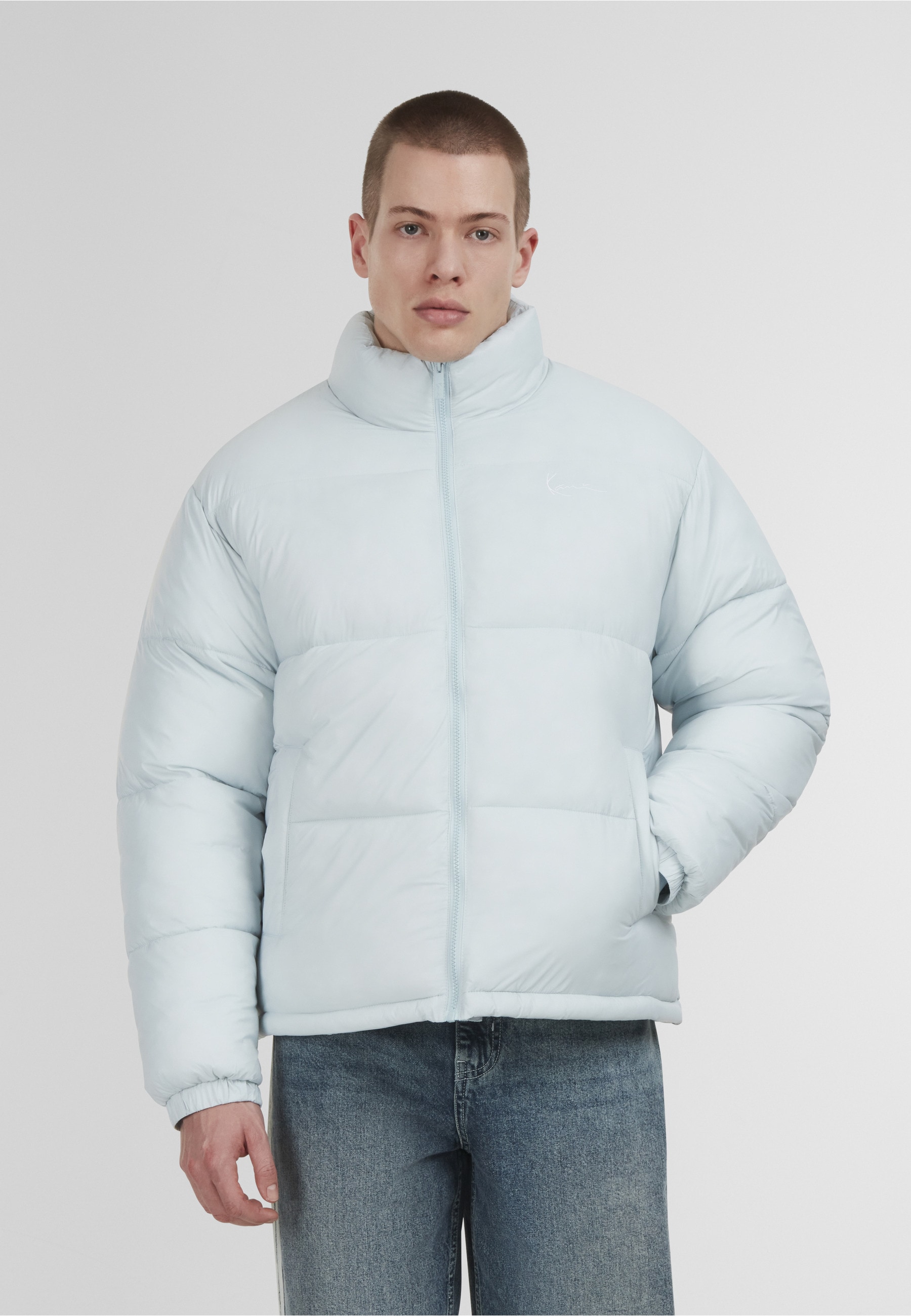 Karl Kani Winterjacke »Karl Kani Small Signature Embossed Logo Puffer Jacket« 1 Stk. tlg. ohne Kapuze