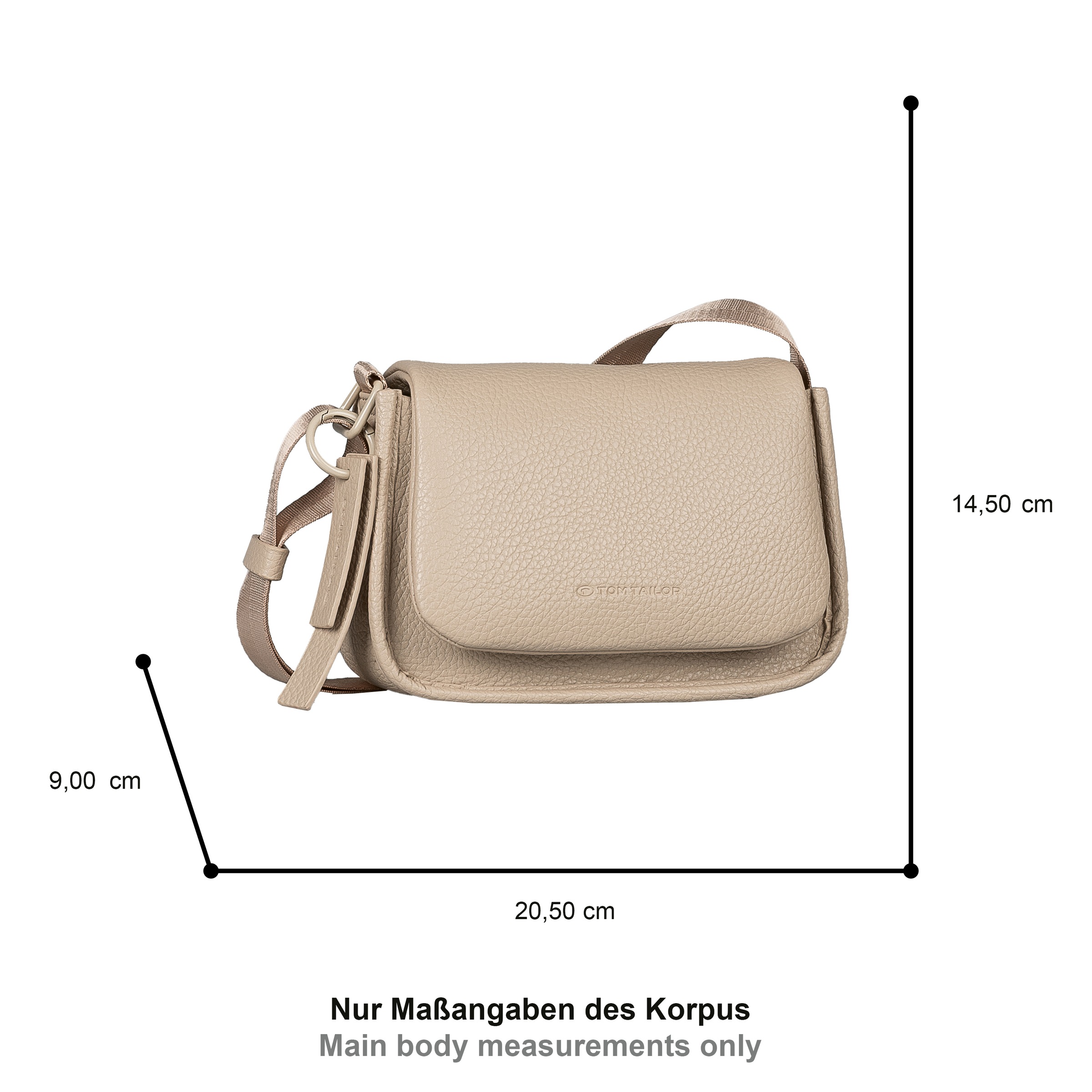 TOM TAILOR Umhängetasche "Solene" mit starken Farben und verspieltem Anhäng günstig online kaufen