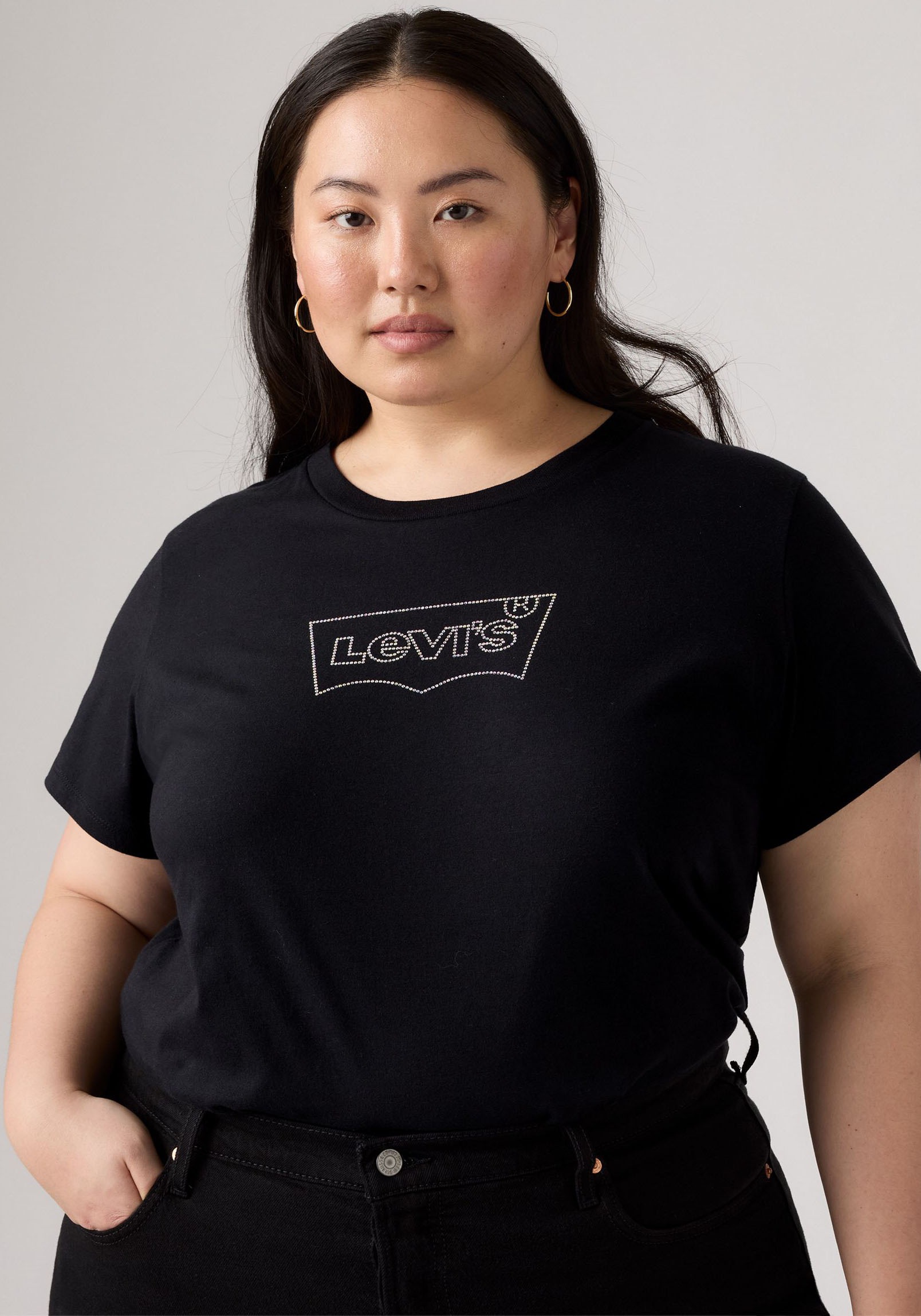 Levis Plus T-Shirt "Perfect Tee", mit Batwing-Logo günstig online kaufen