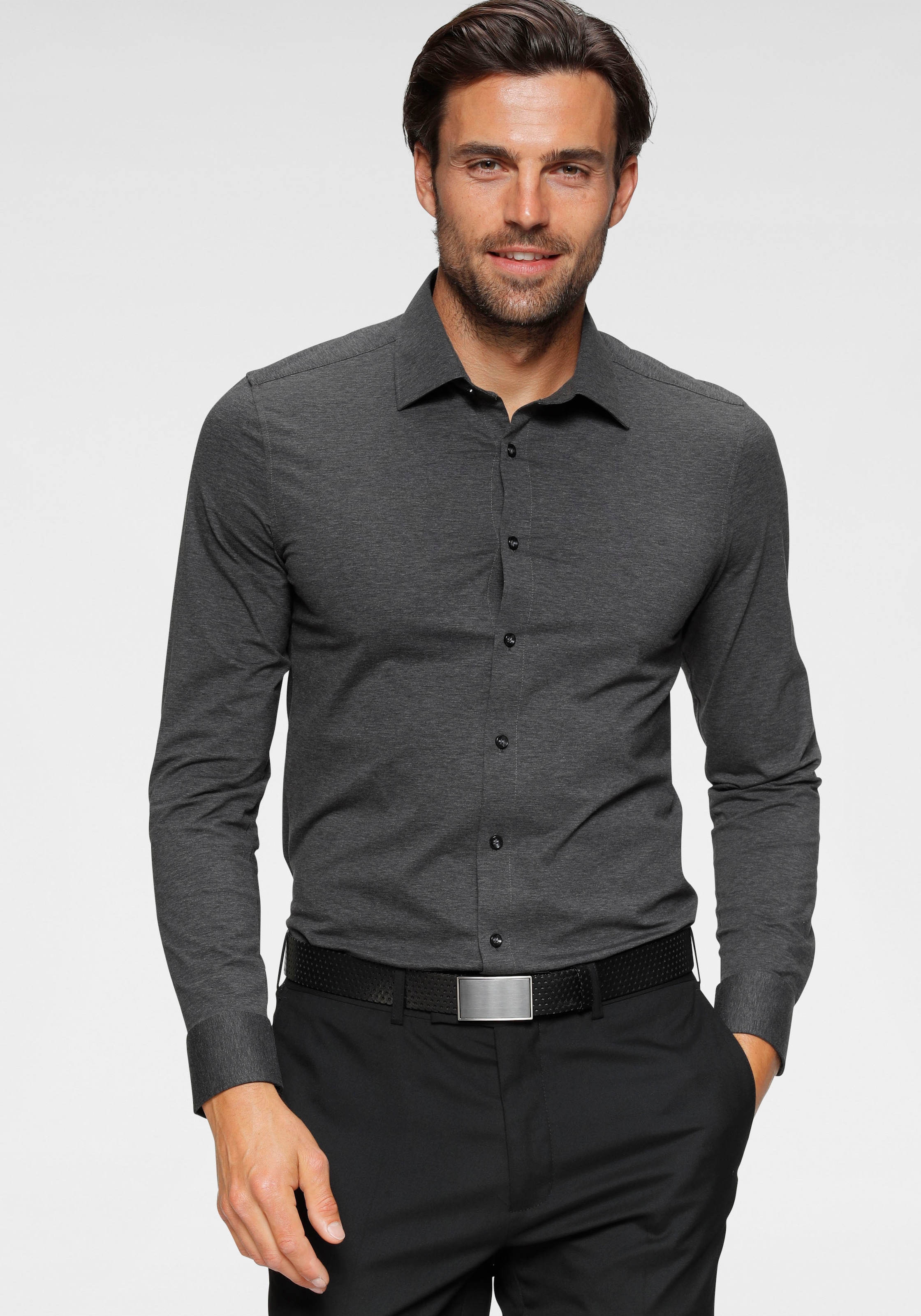 OLYMP Businesshemd »Level Five body fit Jerseyshirt«, in Jersey Qualität