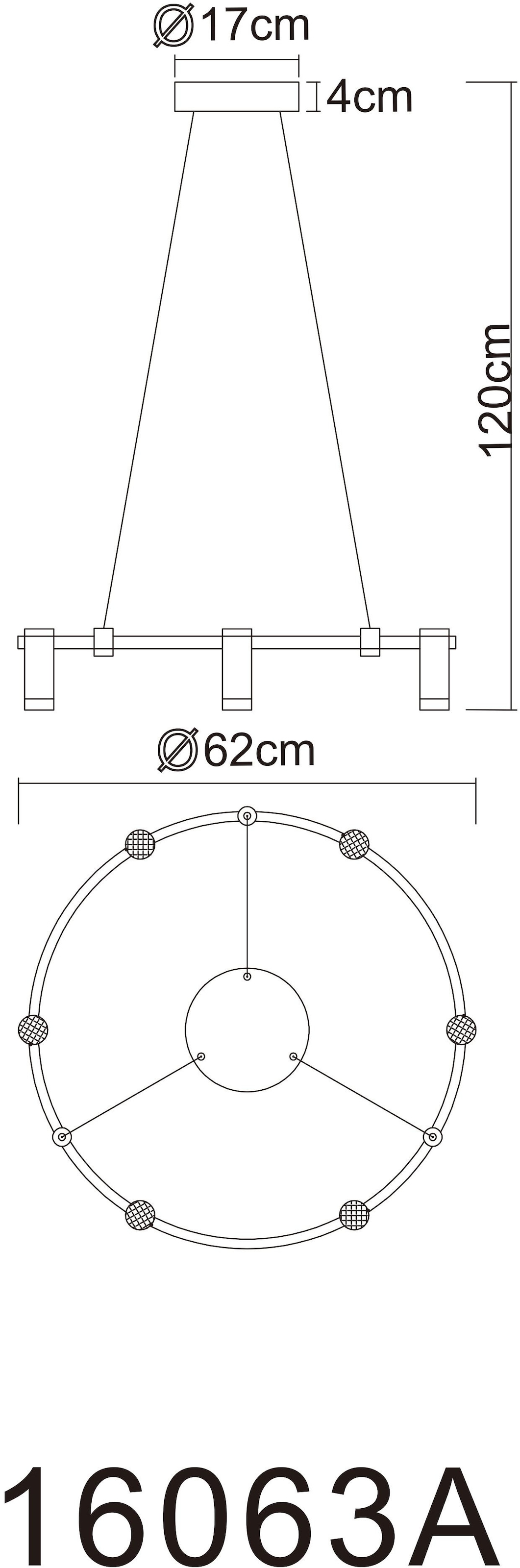 GLOBO LIGHTING Hängeleuchte »CASTELA« LED-Modul 1 Stk. LED Hängeleuchte für Esszimmer anthrazit