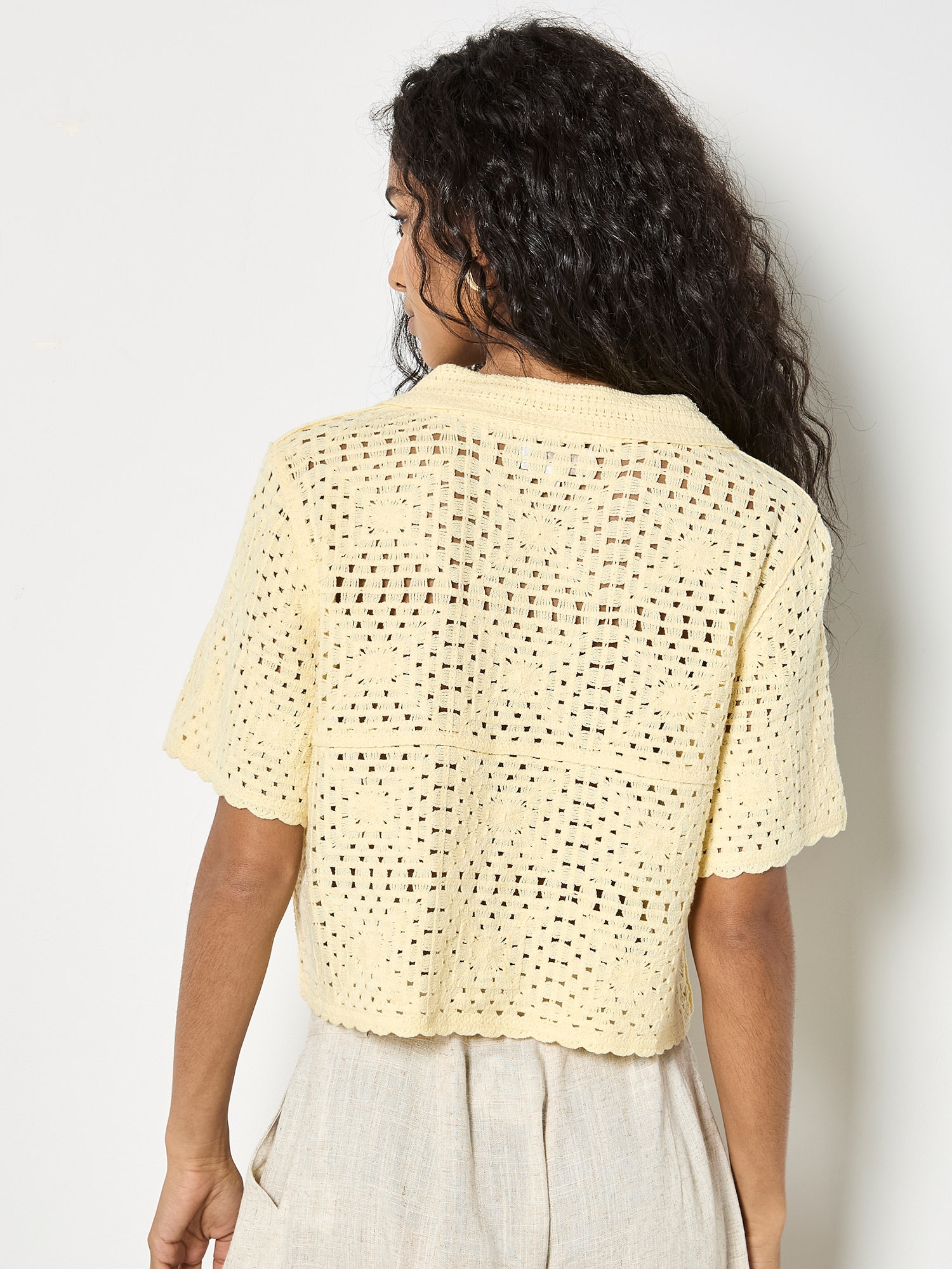 Apricot Cardigan »Blumiger Cardigan« mit Häkelverzierungen