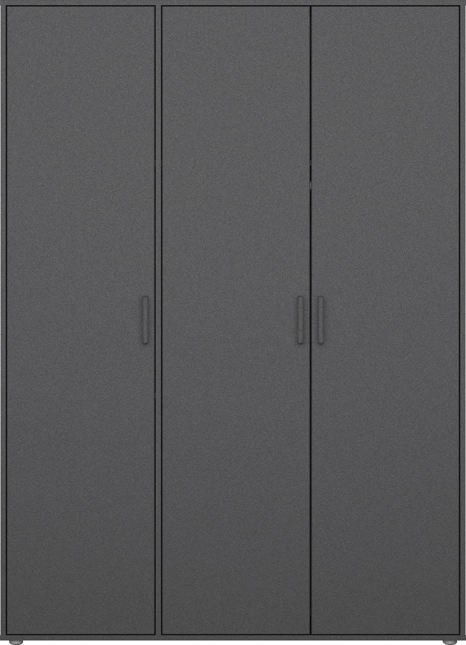 rauch Drehtürenschrank »Kleiderschrank Schrank Garderobe Wäscheschrank TOPSELLER VOYAGER«, mit modernen Griffen in Graumetallic, viel Stauraum MADE IN GERMANY