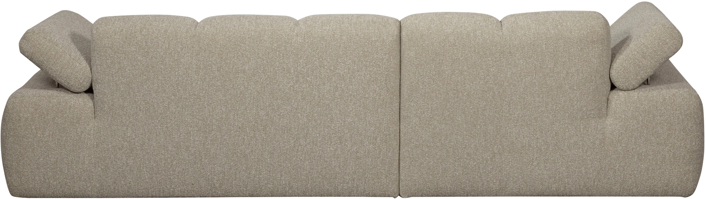 WOOOD Chaiselongue »Mojo Bouclé-Bezug mit verstellbarer Armlehne, H 74 x B 284 x T 160 cm« Tragkraft 360 kg, Maximale Verschleißfestigkeit, Pfleiglicht