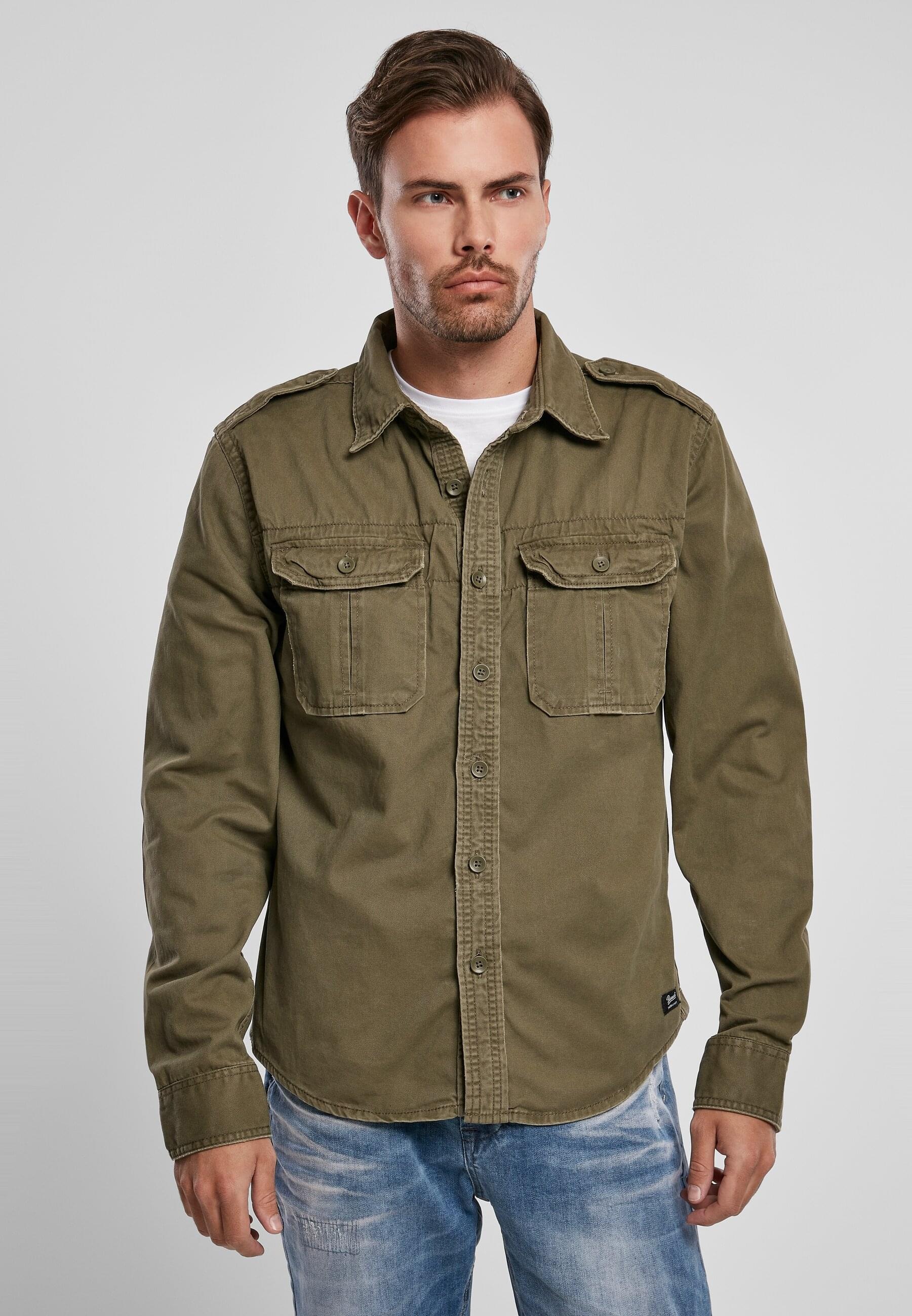 Brandit Langarmhemd »Brandit Herren Vintage Shirt«, (1 tlg.)