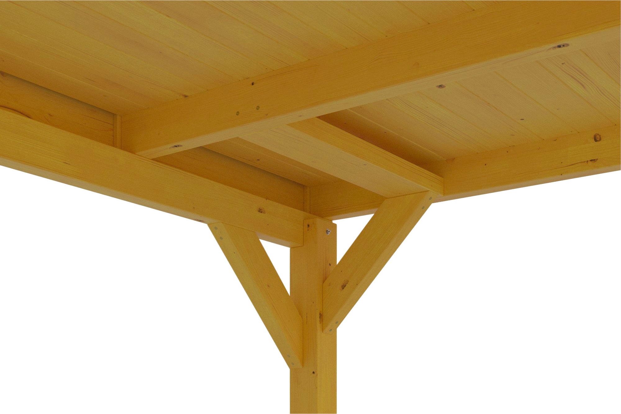 Skanholz Doppelcarport »Grunewald« Leimholz hellbraun mit EPDM-Dach