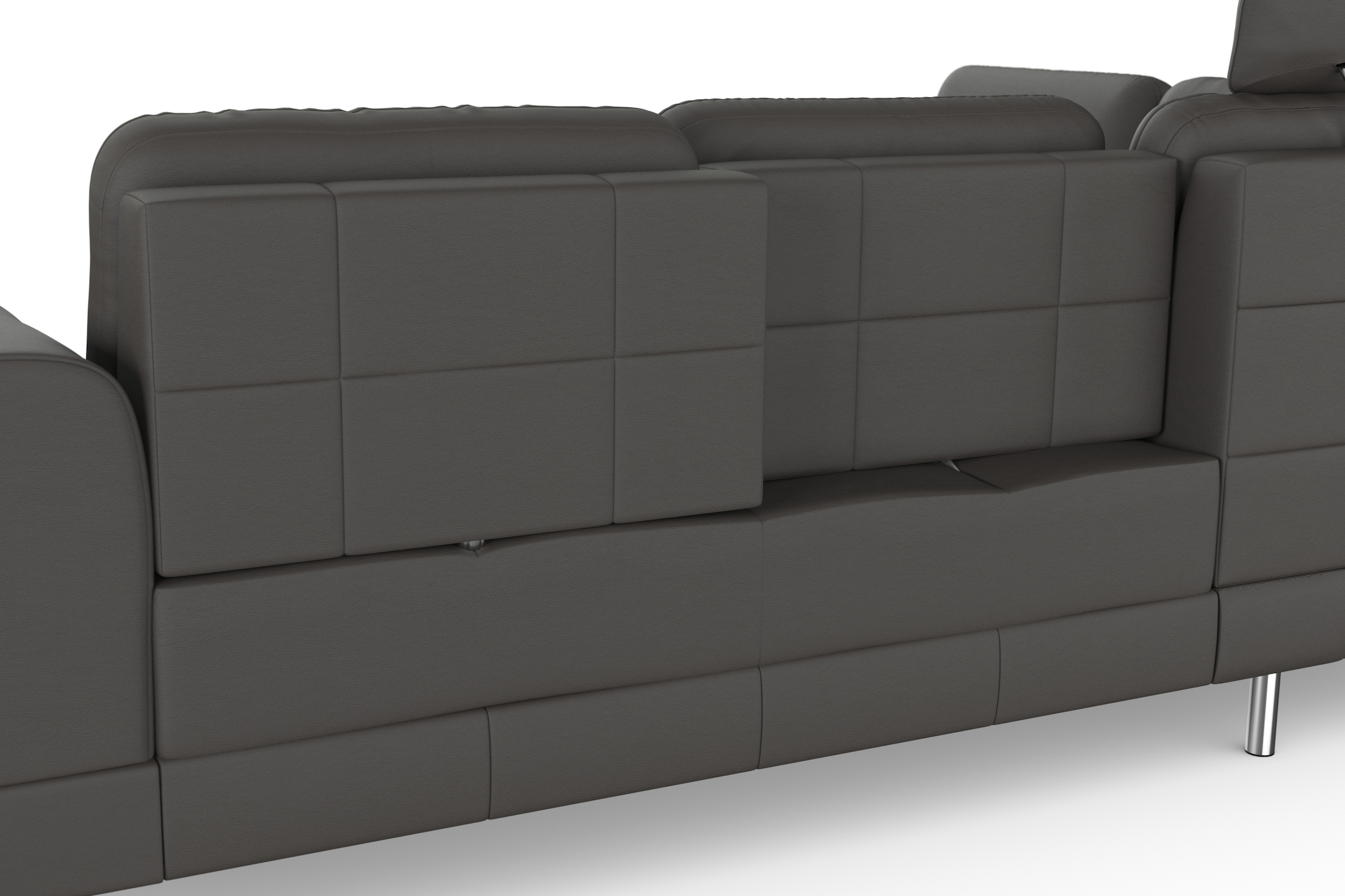 sit&more Ecksofa »Bendigo L-Form«, inklusive Sitztiefenverstellung, Bodenfreiheit 12 cm, in 2 Fußfarben